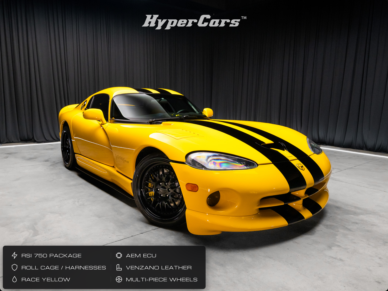 Yellow 2001 Dodge Viper Coupe Rear-Wheel Drive 6-Speed Manual
