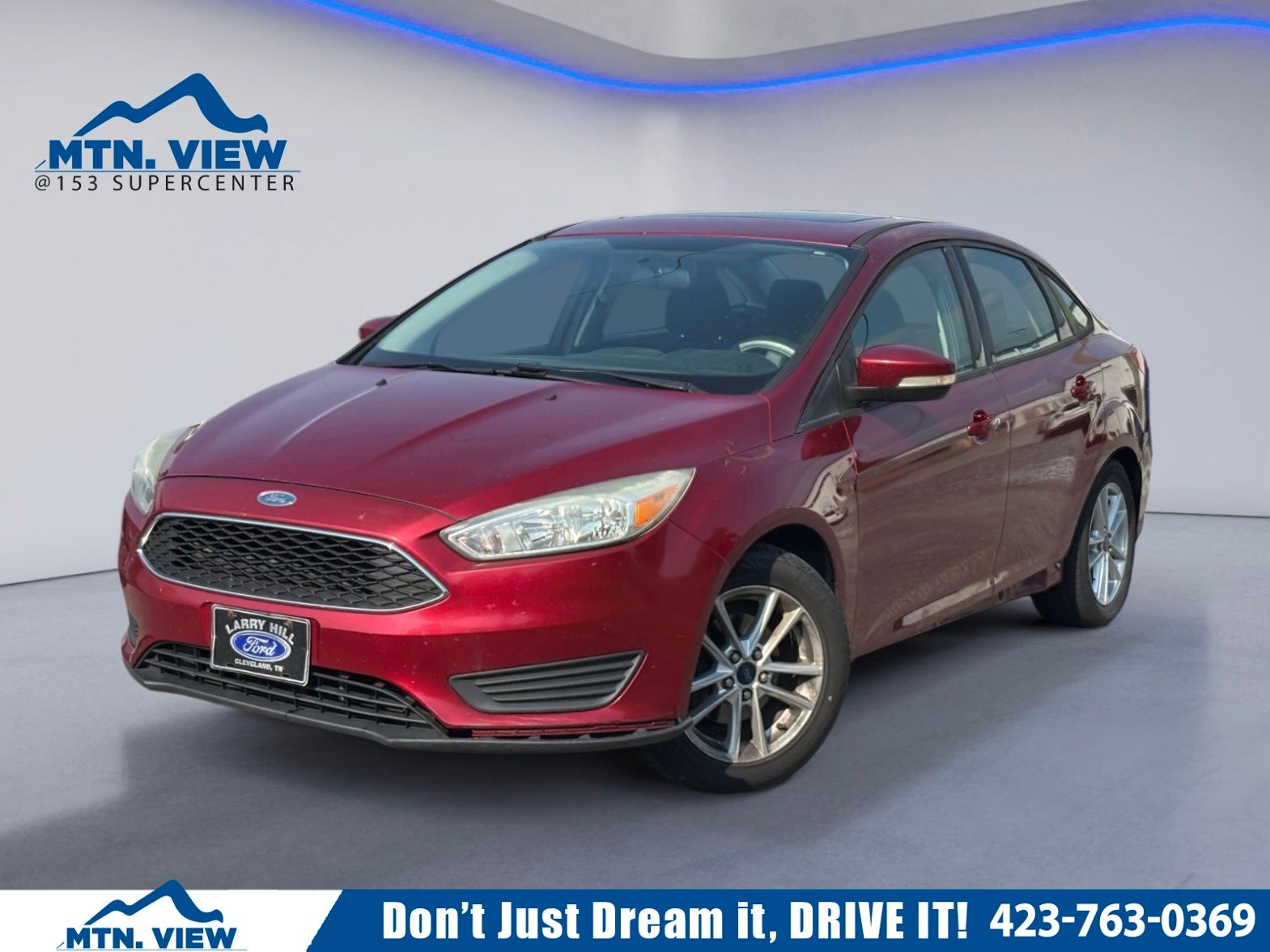 Ruby Red Metallic 2015 Ford Focus Sedan Front-Wheel Drive 6-Speed Automatic