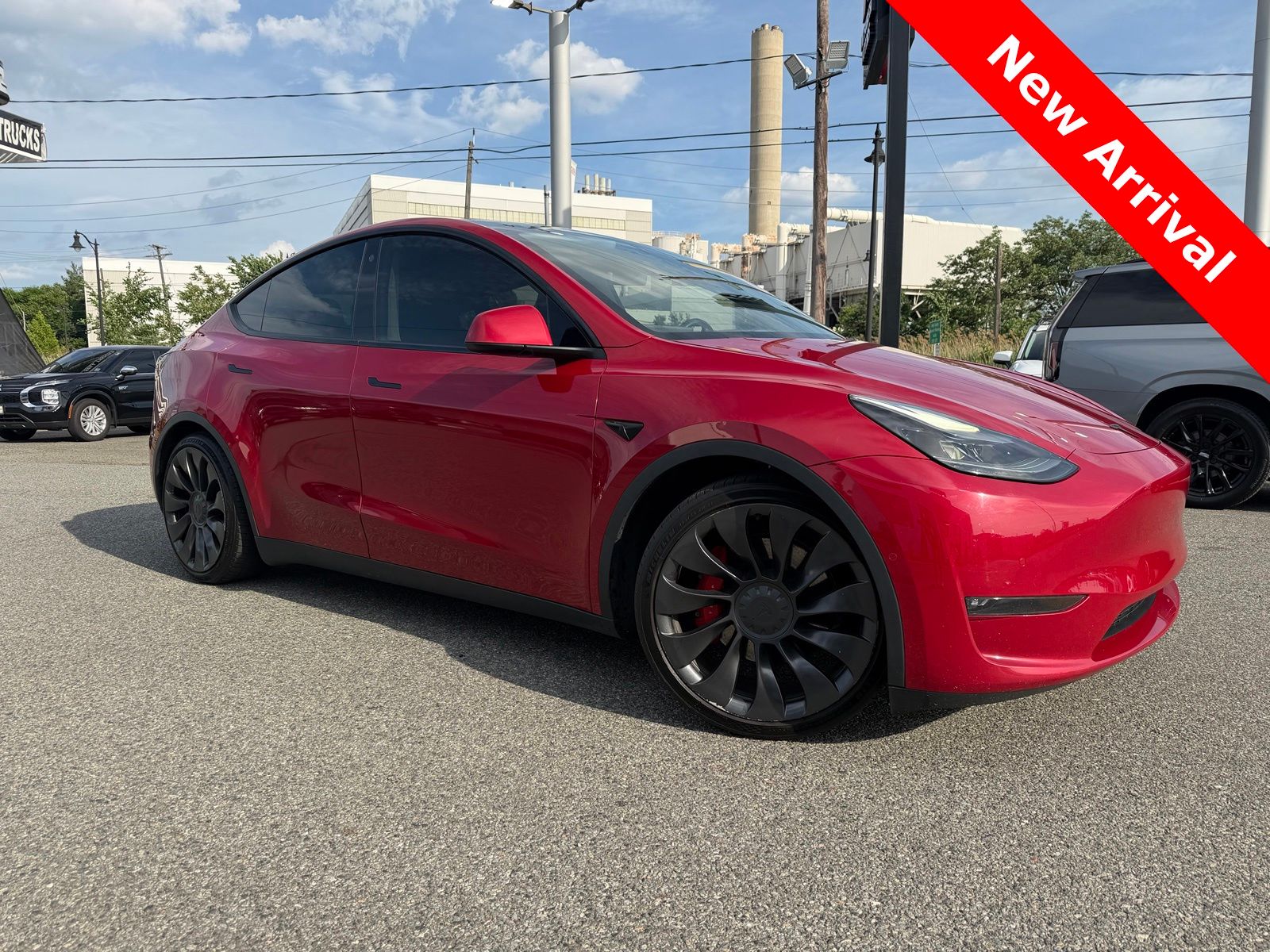 Red Multi-Coat 2022 Tesla Model Y Performance AWD SUV / Crossover All-Wheel Drive 1-Speed Automatic