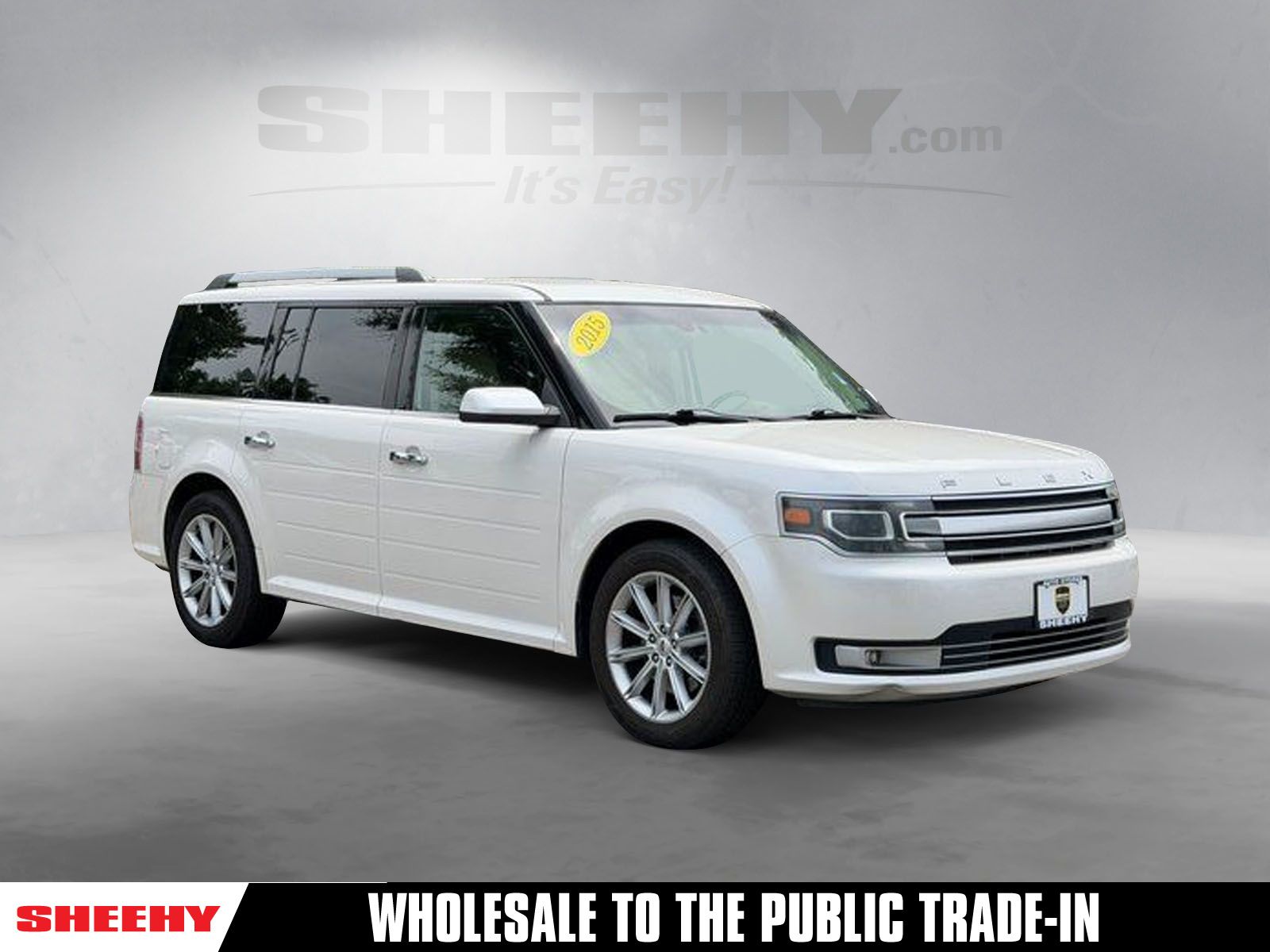 White Platinum Clearcoat Metallic 2015 Ford Flex Limited AWD SUV / Crossover All-Wheel Drive 6-Speed Automatic