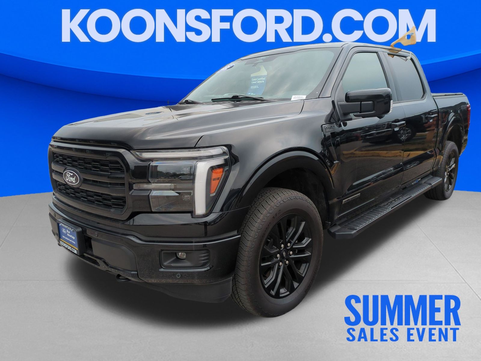 Black Metallic 2025 Ford F-150 Pickup Truck Four-Wheel Drive Automatic