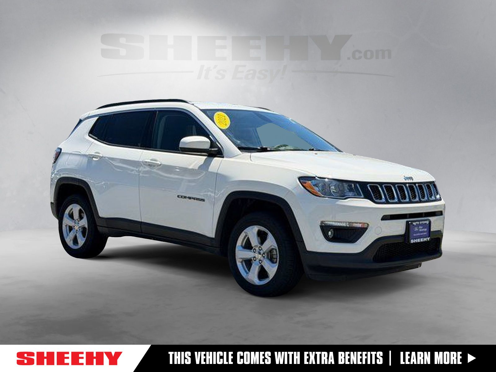 White Clearcoat 2021 Jeep Compass SUV / Crossover Four-Wheel Drive 9-Speed Automatic