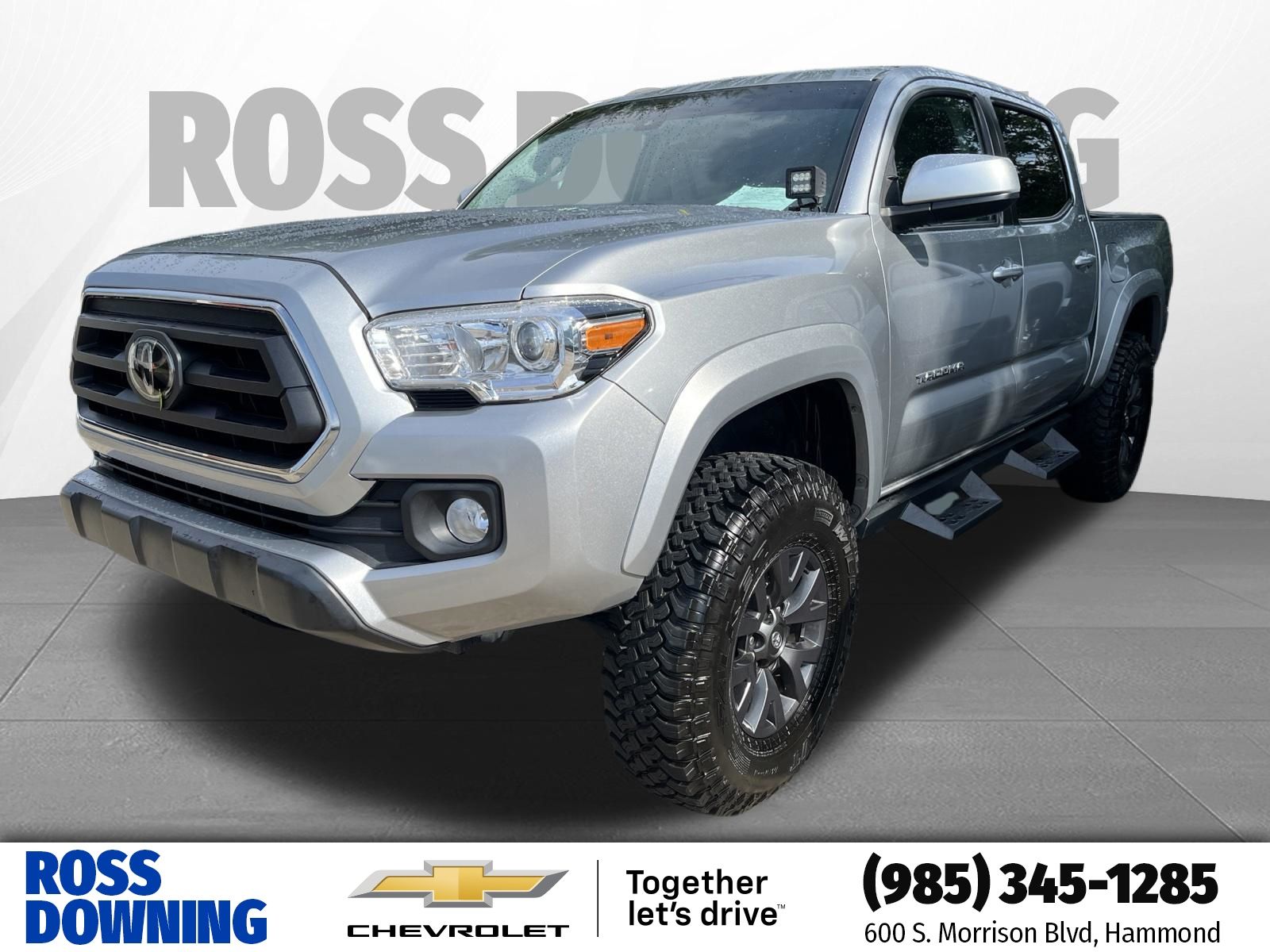 Celestial Silver Metallic 2022 Toyota Tacoma Pickup Truck Four-Wheel Drive 6-Speed Automatic