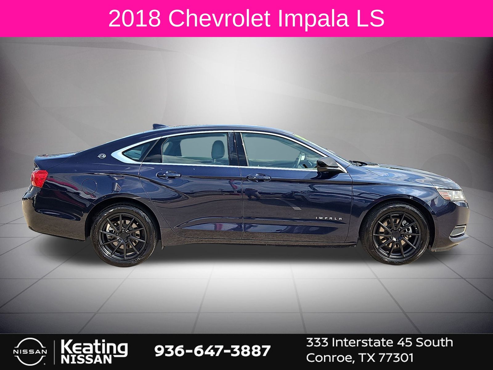 2018 Chevrolet Impala LS Blue at Durrett Motor Company
