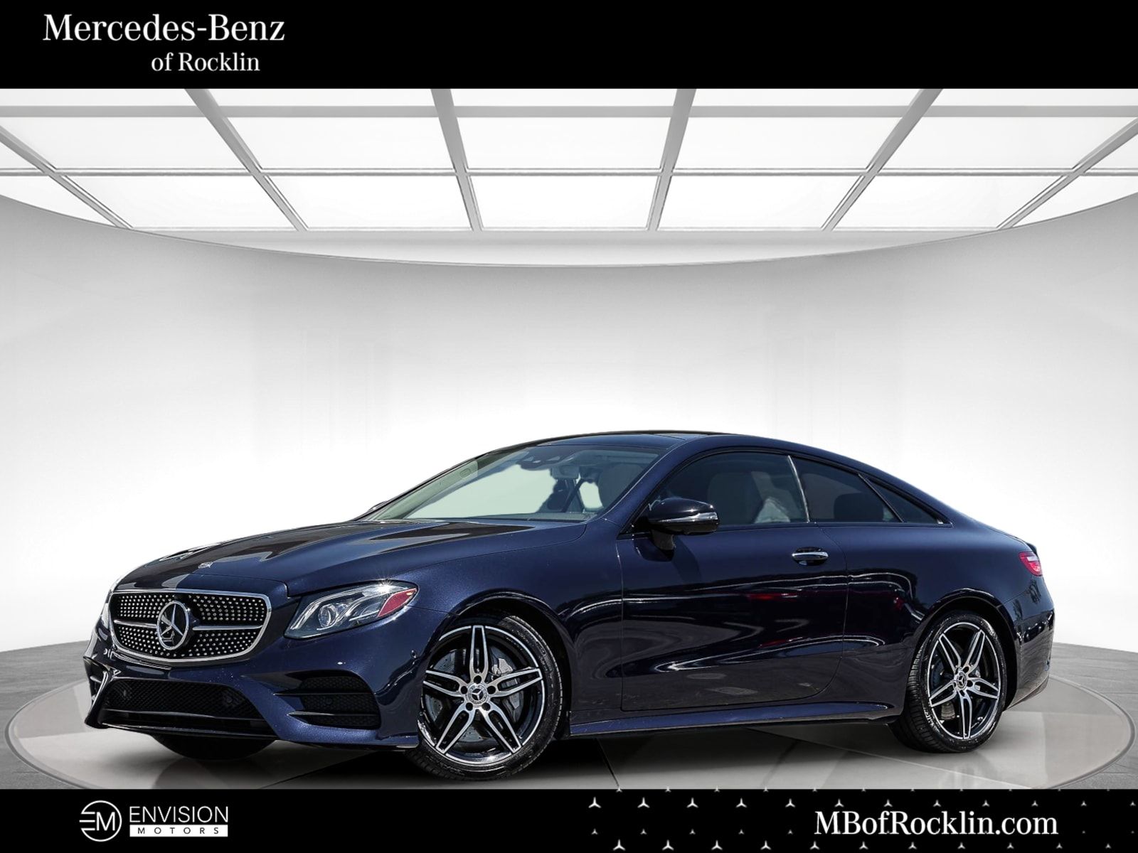 Lunar Blue Metallic 2019 Mercedes-Benz E-Class Coupe Rear-Wheel Drive 9-Speed Automatic