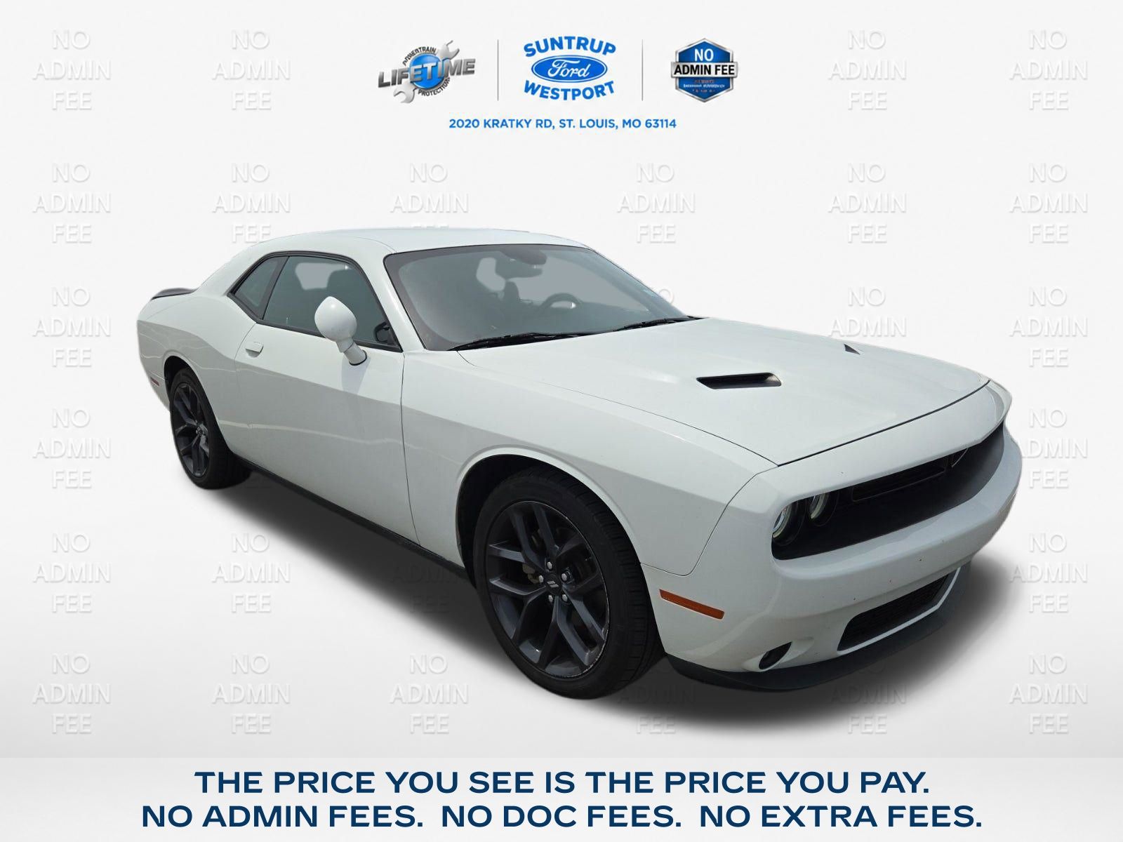 White Knuckle Clearcoat 2021 Dodge Challenger Coupe Rear-Wheel Drive 8-Speed Automatic