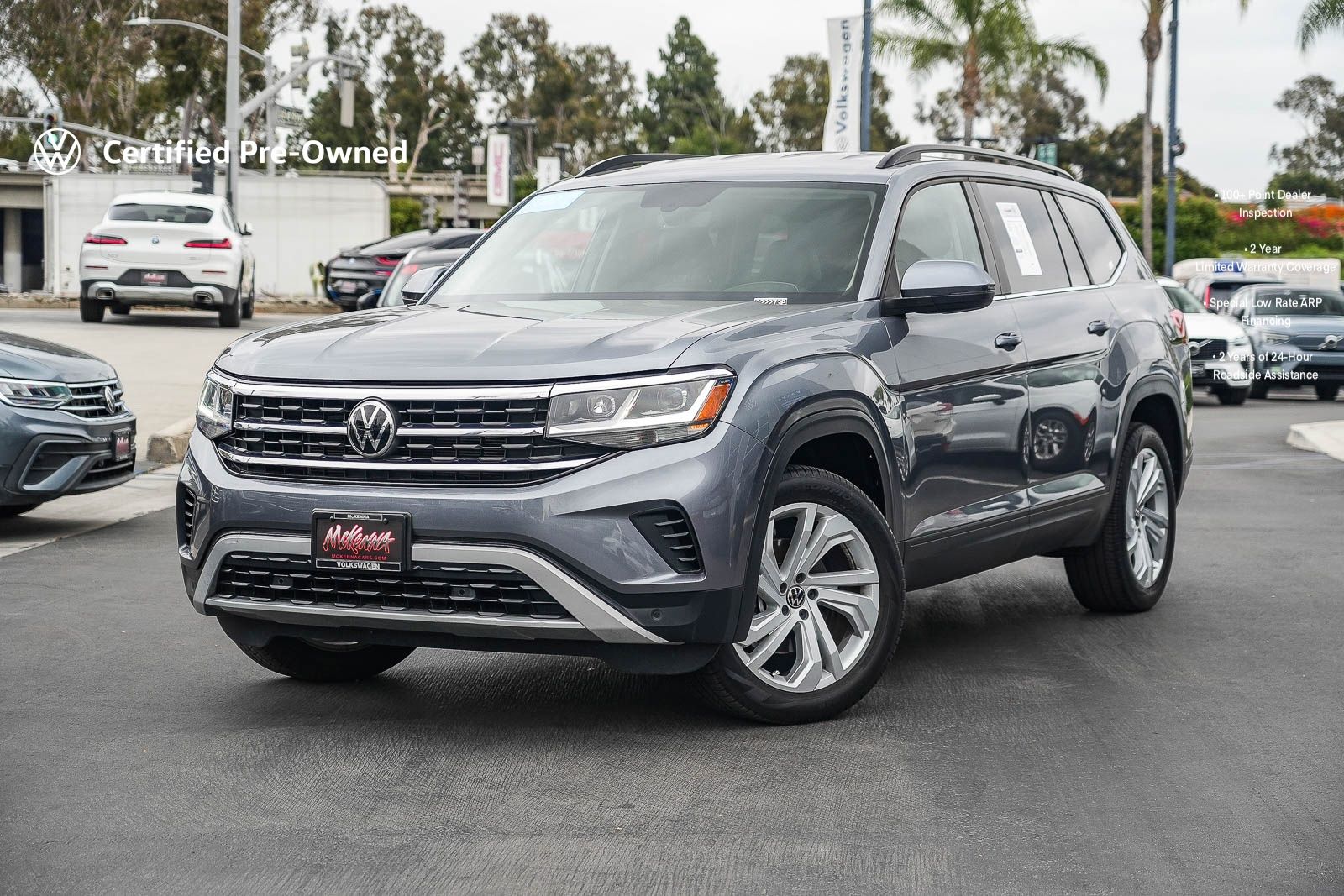 Platinum Gray Metallic 2022 Volkswagen Atlas SUV / Crossover All-Wheel Drive 8-Speed Automatic