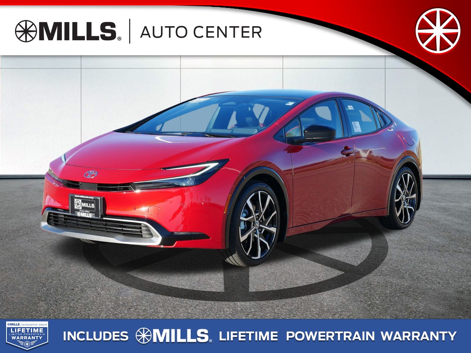 Red 2026 Toyota Prius Plug-In Hybrid Hatchback Front-Wheel Drive Continuously Variable Transmission
