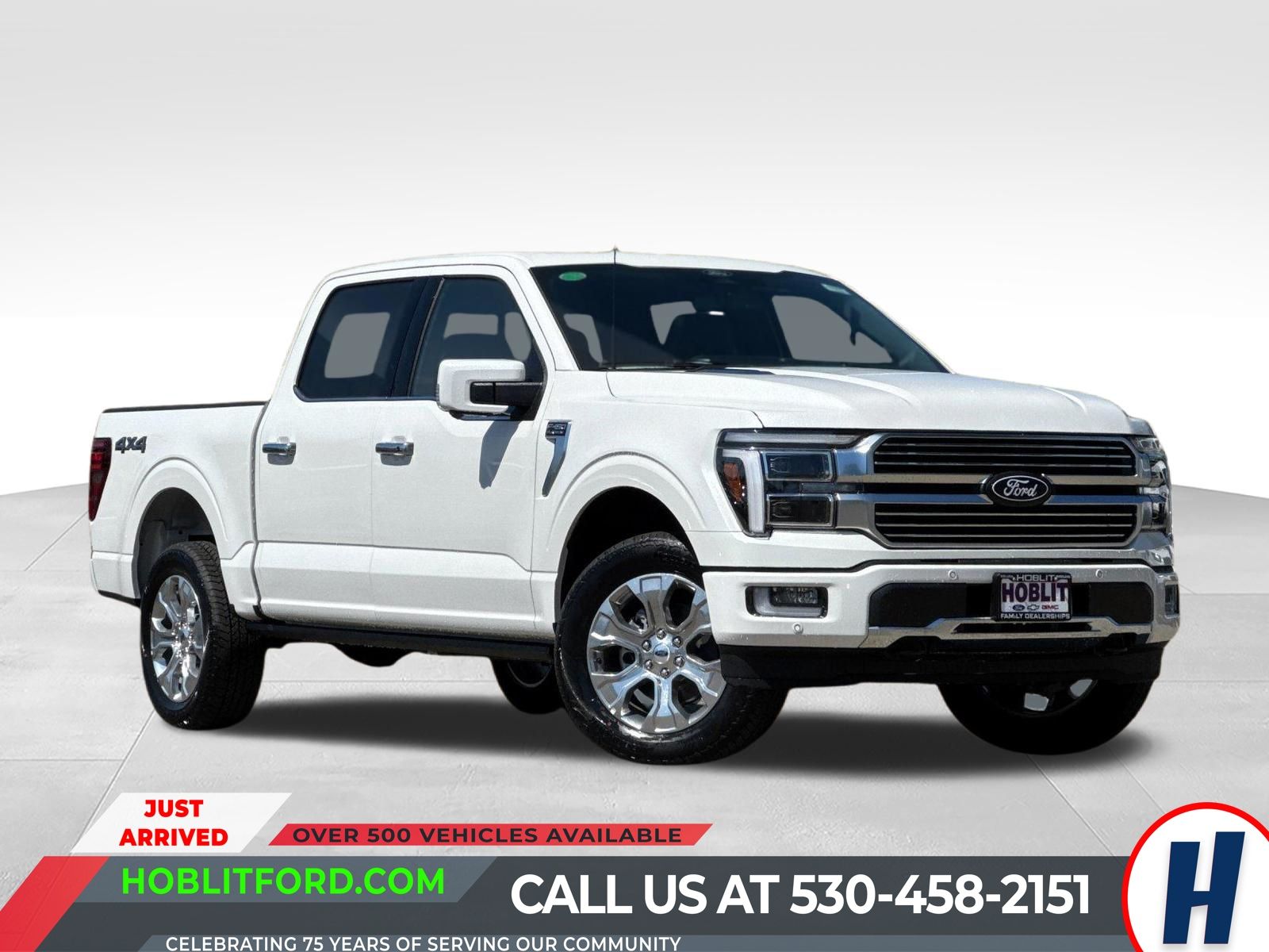 Star White Metallic Tri-Coat 2026 Ford F-150 Pickup Truck Four-Wheel Drive Automatic