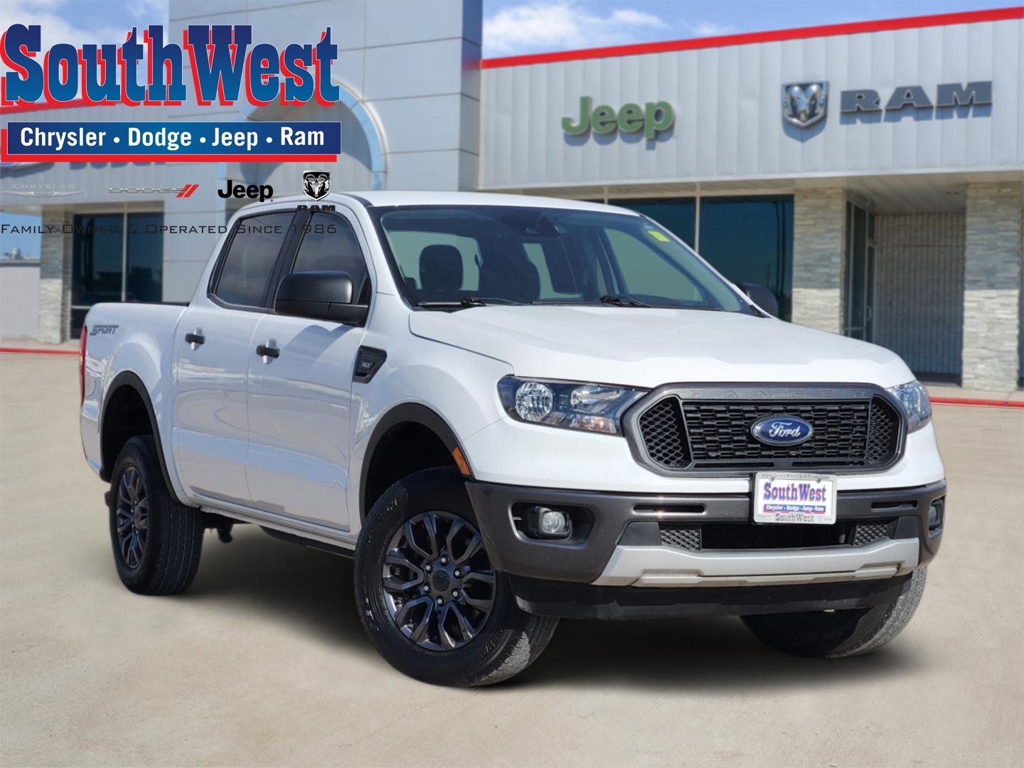 Oxford White 2021 Ford Ranger XLT SuperCrew RWD Pickup Truck 4X2 Automatic