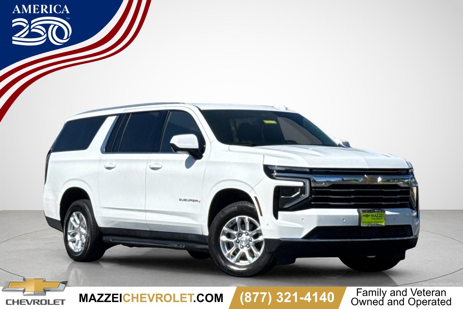 Summit White 2025 Chevrolet Suburban SUV / Crossover Four-Wheel Drive 