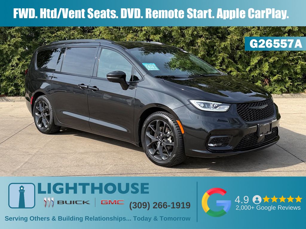 Brilliant Black Crystal Pearlcoat 2022 Chrysler Pacifica Limited FWD Minivan Front-Wheel Drive 9-Speed Automatic
