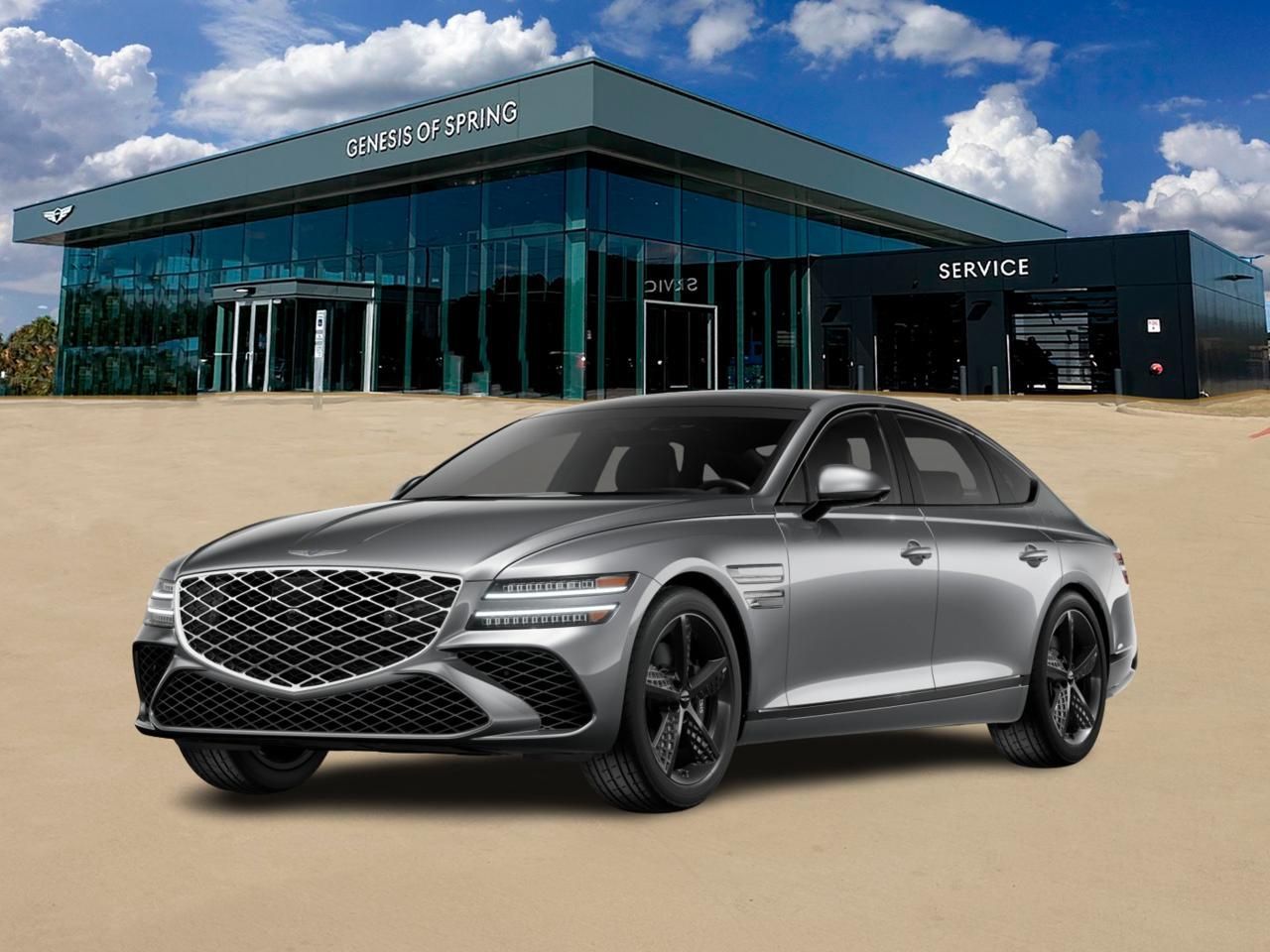 2026 Genesis G80 3.5T Sport Prestige Silver at Genesis of Spring