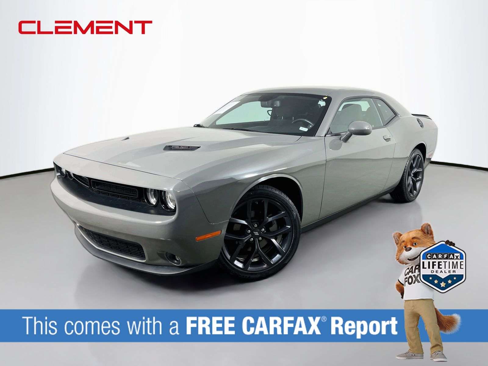 Destroyer Gray Clearcoat 2023 Dodge Challenger Coupe Rear-Wheel Drive 8-Speed Automatic
