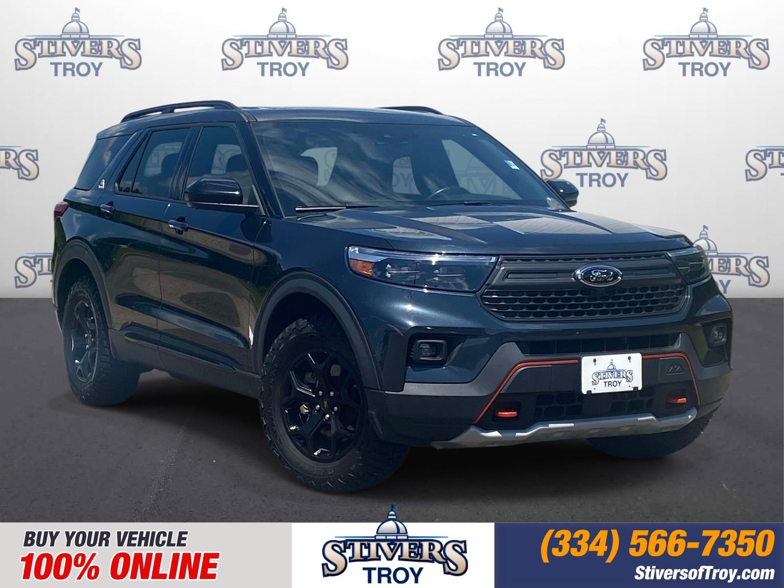 Blue Metallic 2023 Ford Explorer SUV / Crossover All-Wheel Drive Automatic