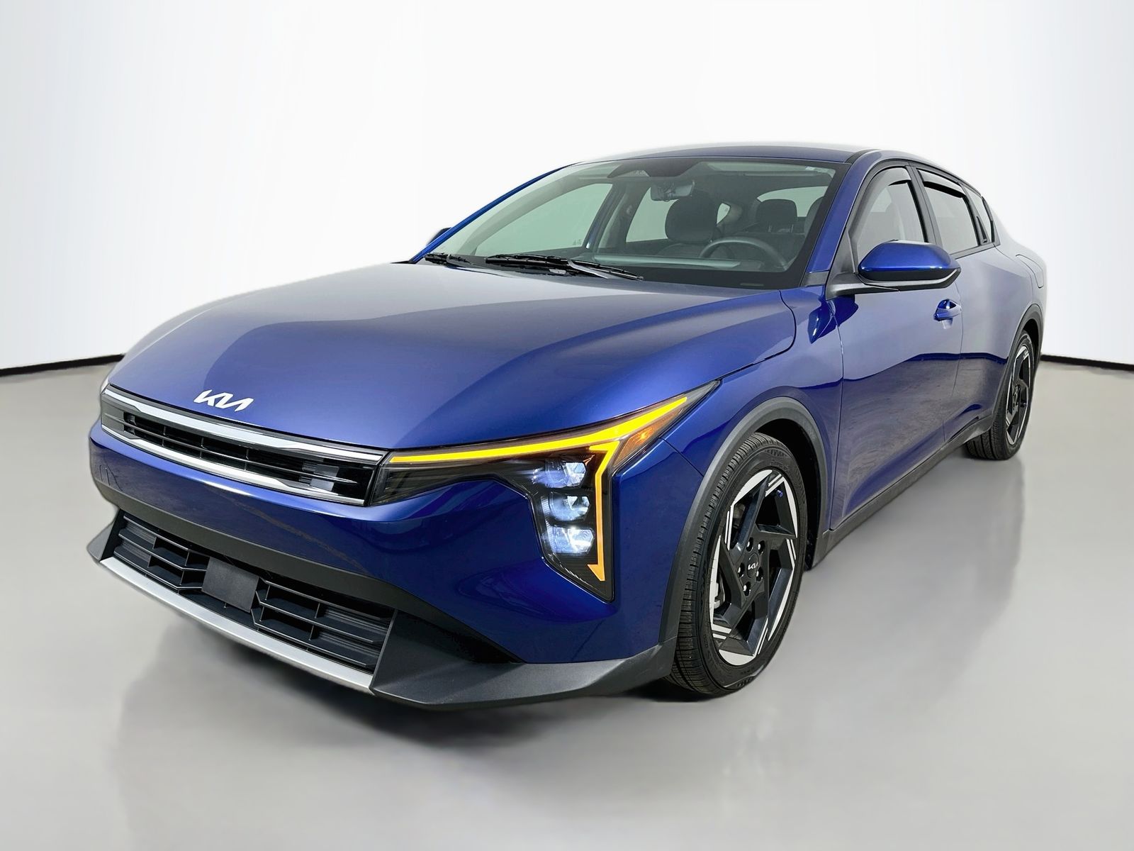 Deep Sea Blue 2025 Kia K4 Sedan Front-Wheel Drive Continuously Variable Transmission