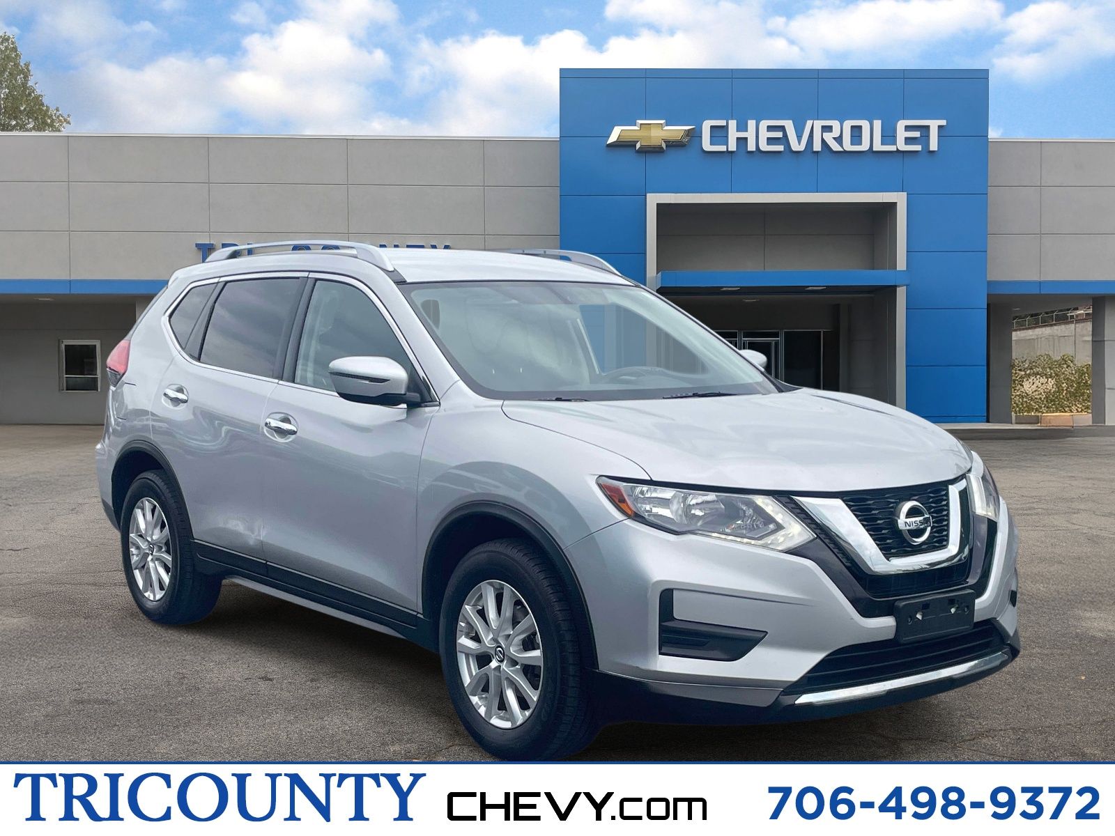 Brilliant Silver 2017 Nissan Rogue SUV / Crossover Front-Wheel Drive Continuously Variable Transmission