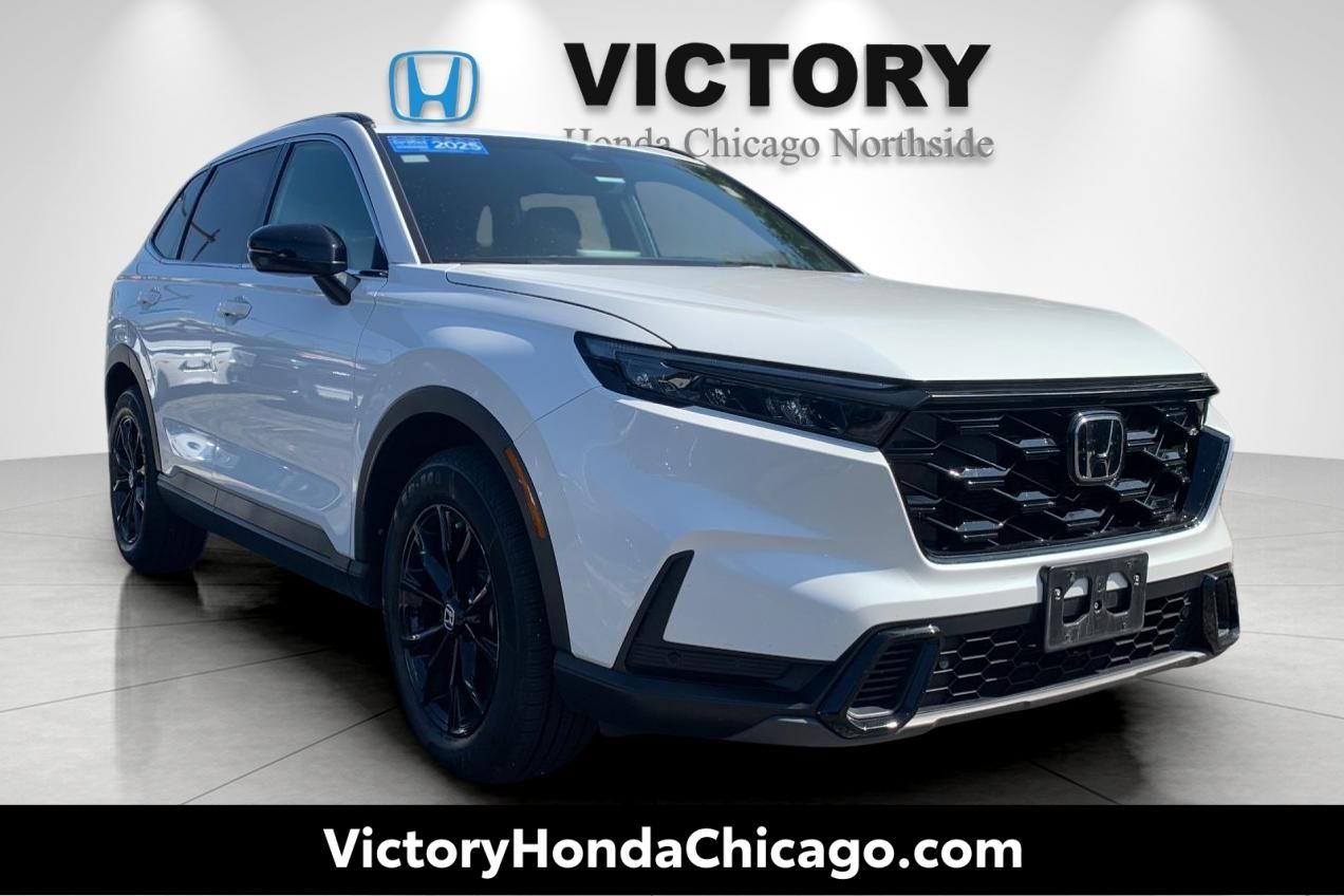 Platinum White Pearl 2025 Honda CR-V Hybrid SUV / Crossover All-Wheel Drive Continuously Variable Transmission