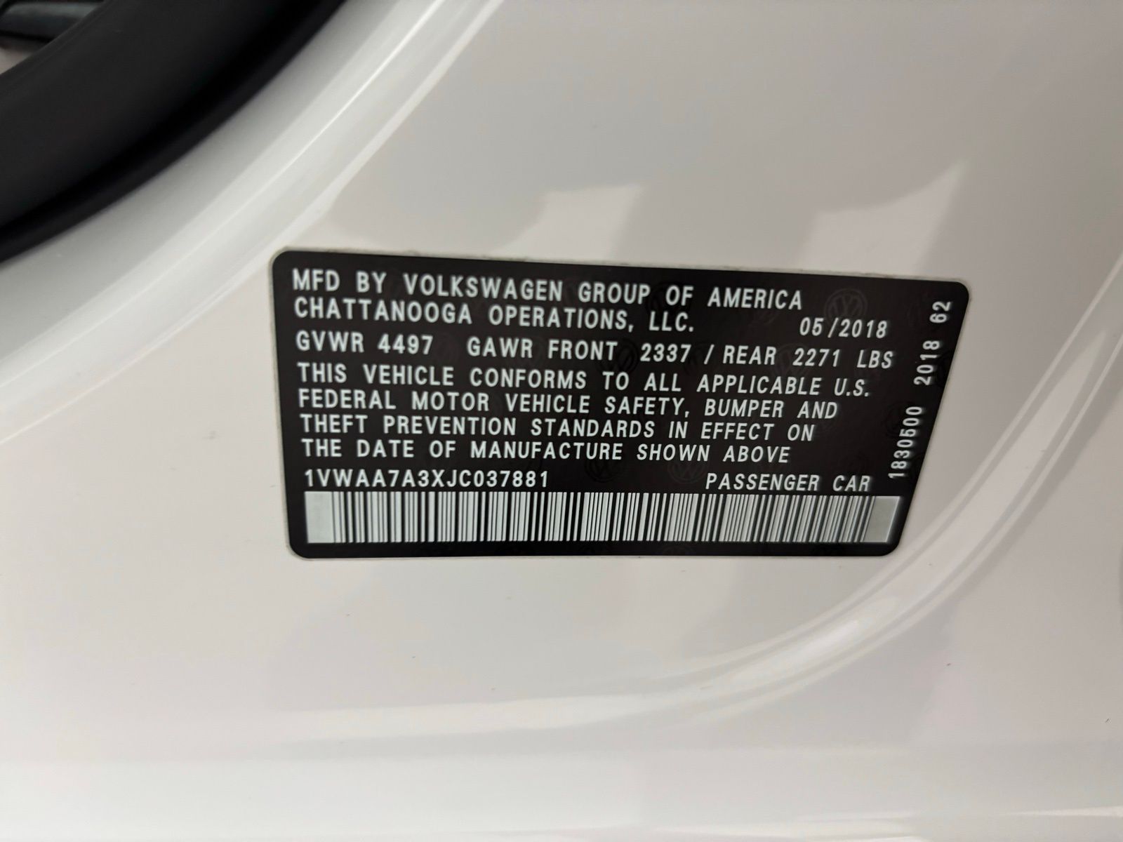 Used Car 2018 Volkswagen Passat  For Sale Under $15,000 In Austin, Texas