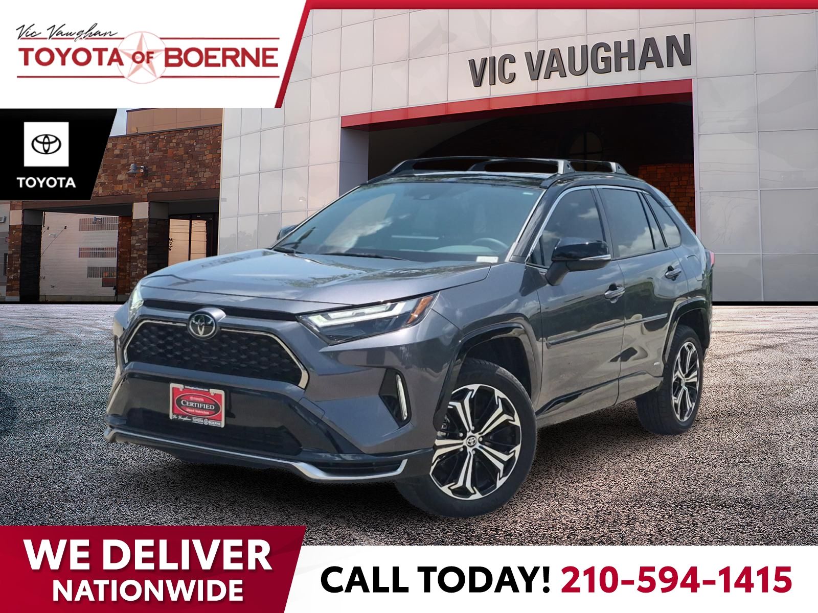 Magnetic Gray Metallic 2025 Toyota RAV4 Plug-in Hybrid SUV / Crossover All-Wheel Drive Continuously Variable Transmission
