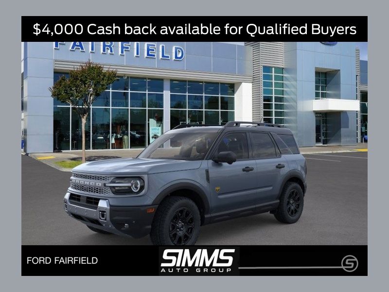 Blue (Azure Gray Metallic Tri-Coat) 2025 Ford Bronco Sport SUV / Crossover All-Wheel Drive 8-Speed Automatic