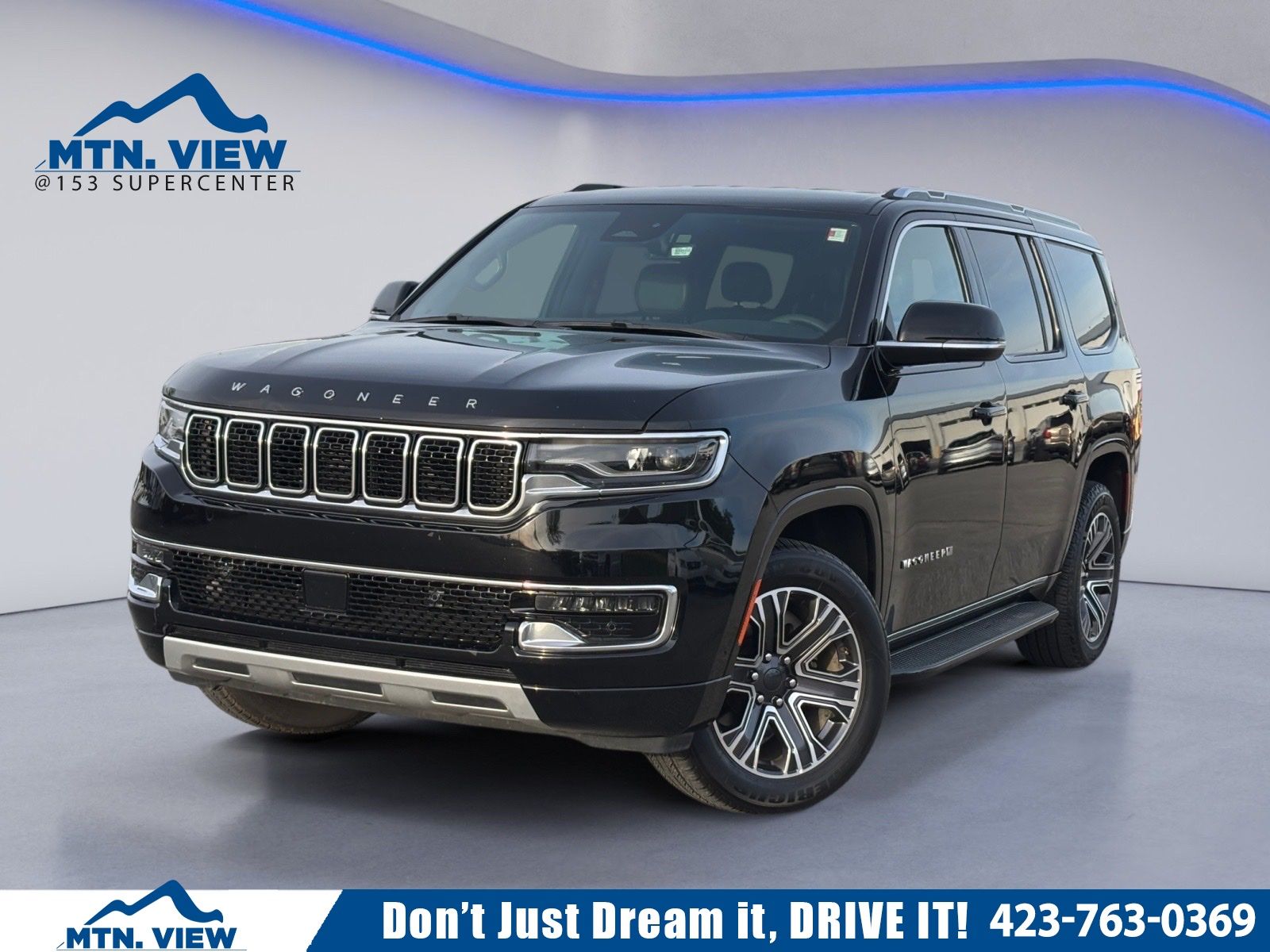 Diamond Black Crystal Pearlcoat 2024 Jeep Wagoneer Series II RWD SUV / Crossover 4X2 8-Speed Automatic