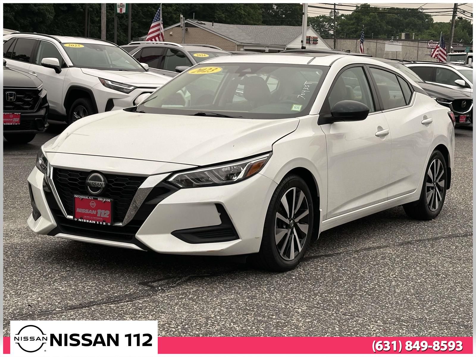 Aspen White 2023 Nissan Sentra Sedan Front-Wheel Drive Continuously Variable Transmission