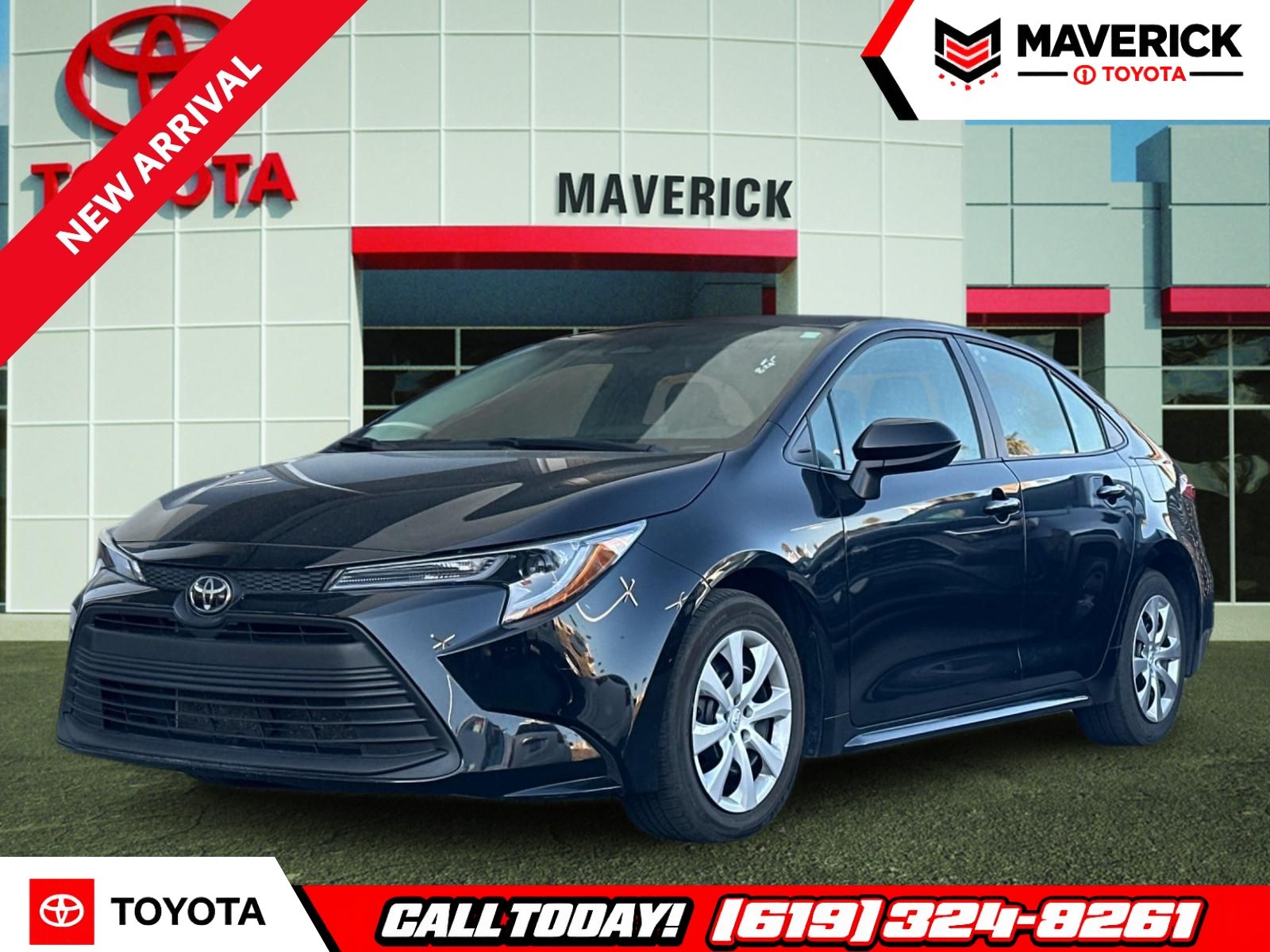 Midnight Black Metallic 2025 Toyota Corolla Sedan Front-Wheel Drive Continuously Variable Transmission