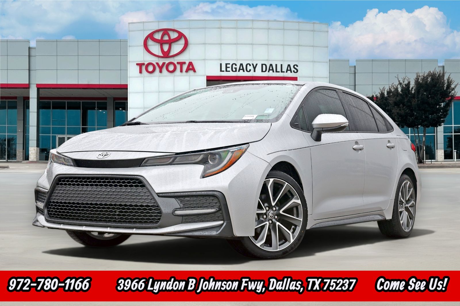 Classic Silver Metallic 2022 Toyota Corolla SE FWD Sedan Front-Wheel Drive Continuously Variable Transmission