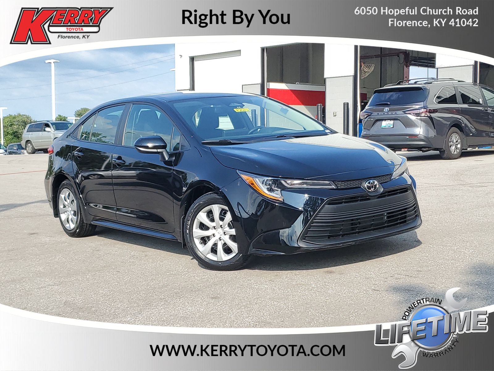 Midnight Black Metallic 2025 Toyota Corolla Sedan Front-Wheel Drive Continuously Variable Transmission