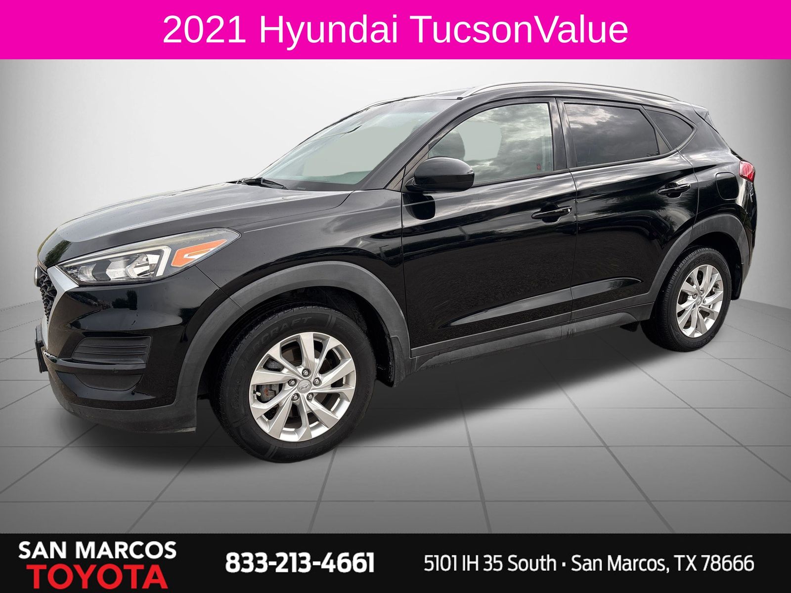 Black Noir Pearl 2021 Hyundai Tucson SUV / Crossover Front-Wheel Drive 6-Speed Automatic