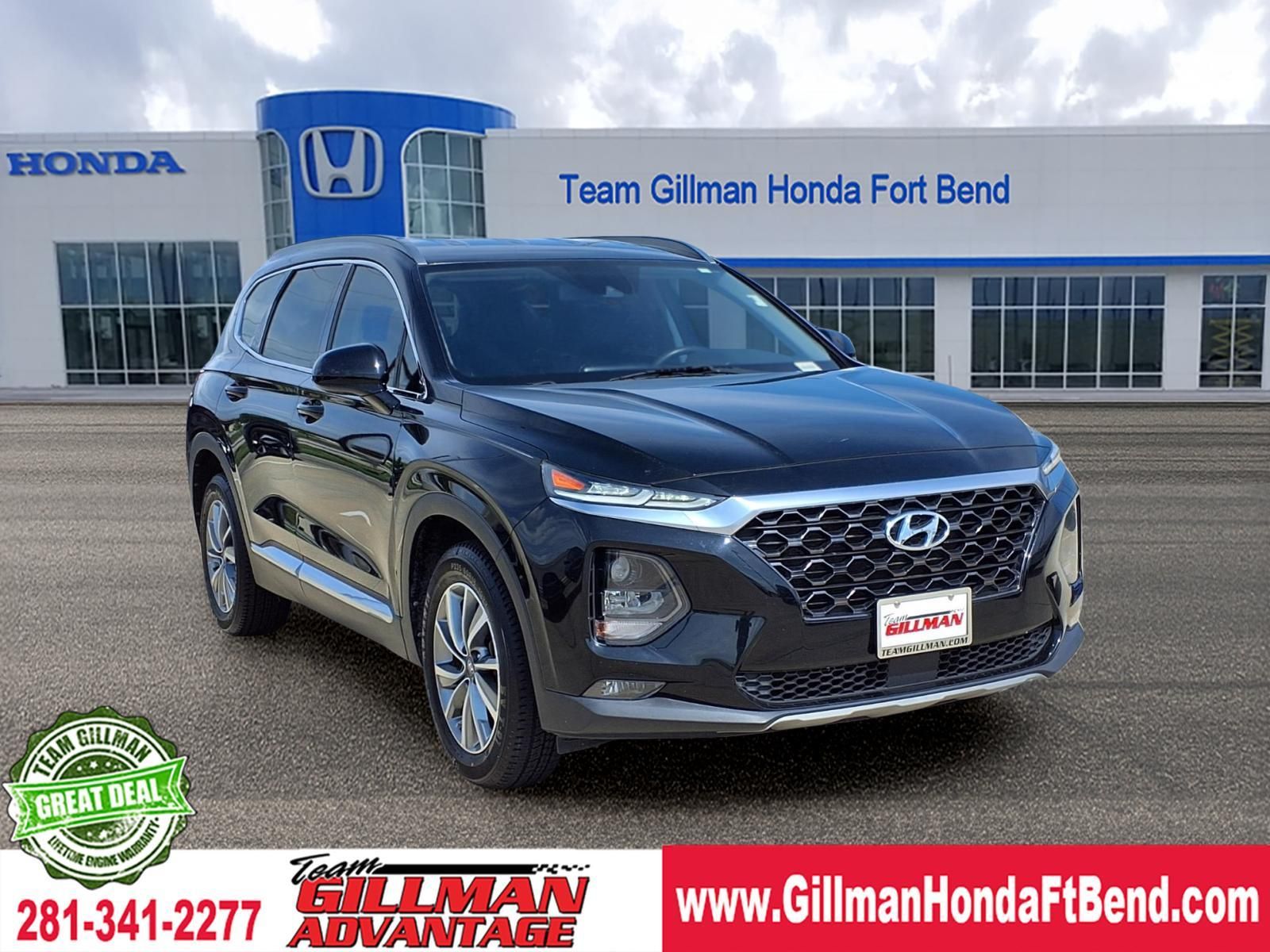 Twilight Black 2020 Hyundai Santa Fe 2.4L SEL FWD SUV / Crossover Front-Wheel Drive 8-Speed Automatic