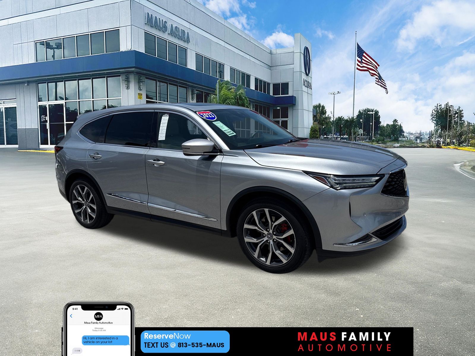 Lunar Silver Metallic 2023 Acura MDX SUV / Crossover All-Wheel Drive Automatic