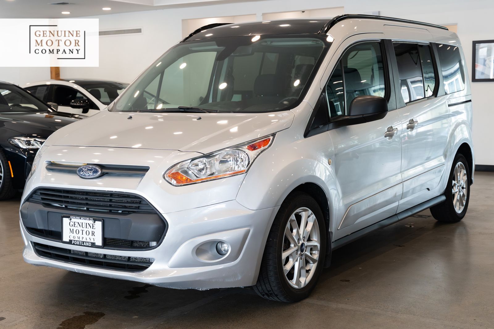 Silver Metallic 2017 Ford Transit Connect Wagon XLT LWB FWD with Rear Liftgate Van Front-Wheel Drive 6-Speed Automatic