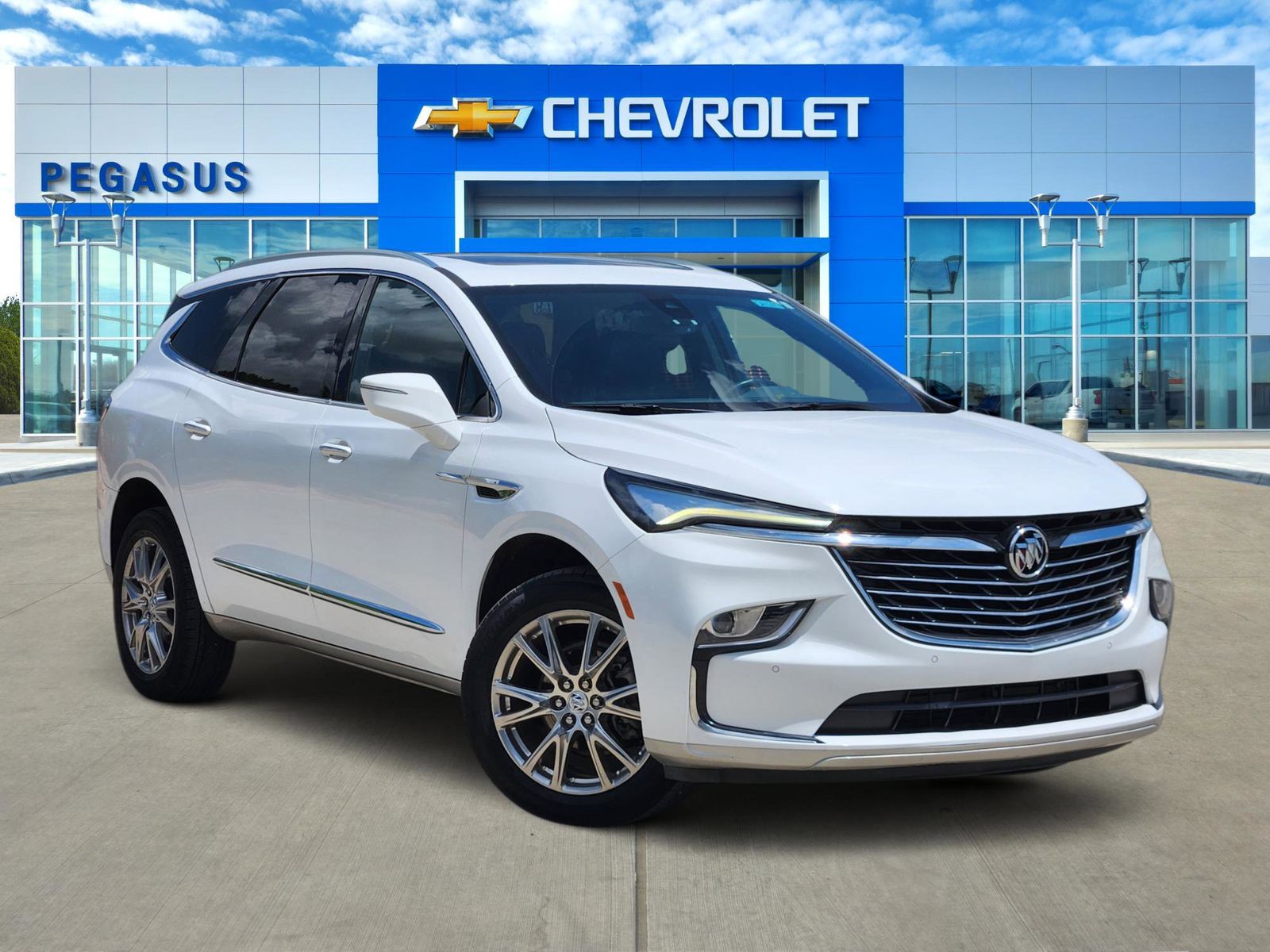 Summit White 2023 Buick Enclave Essence FWD SUV / Crossover Front-Wheel Drive 9-Speed Automatic