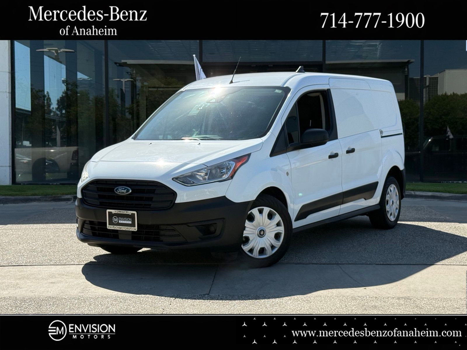 Frozen White 2019 Ford Transit Connect Van Front-Wheel Drive 8-Speed Automatic