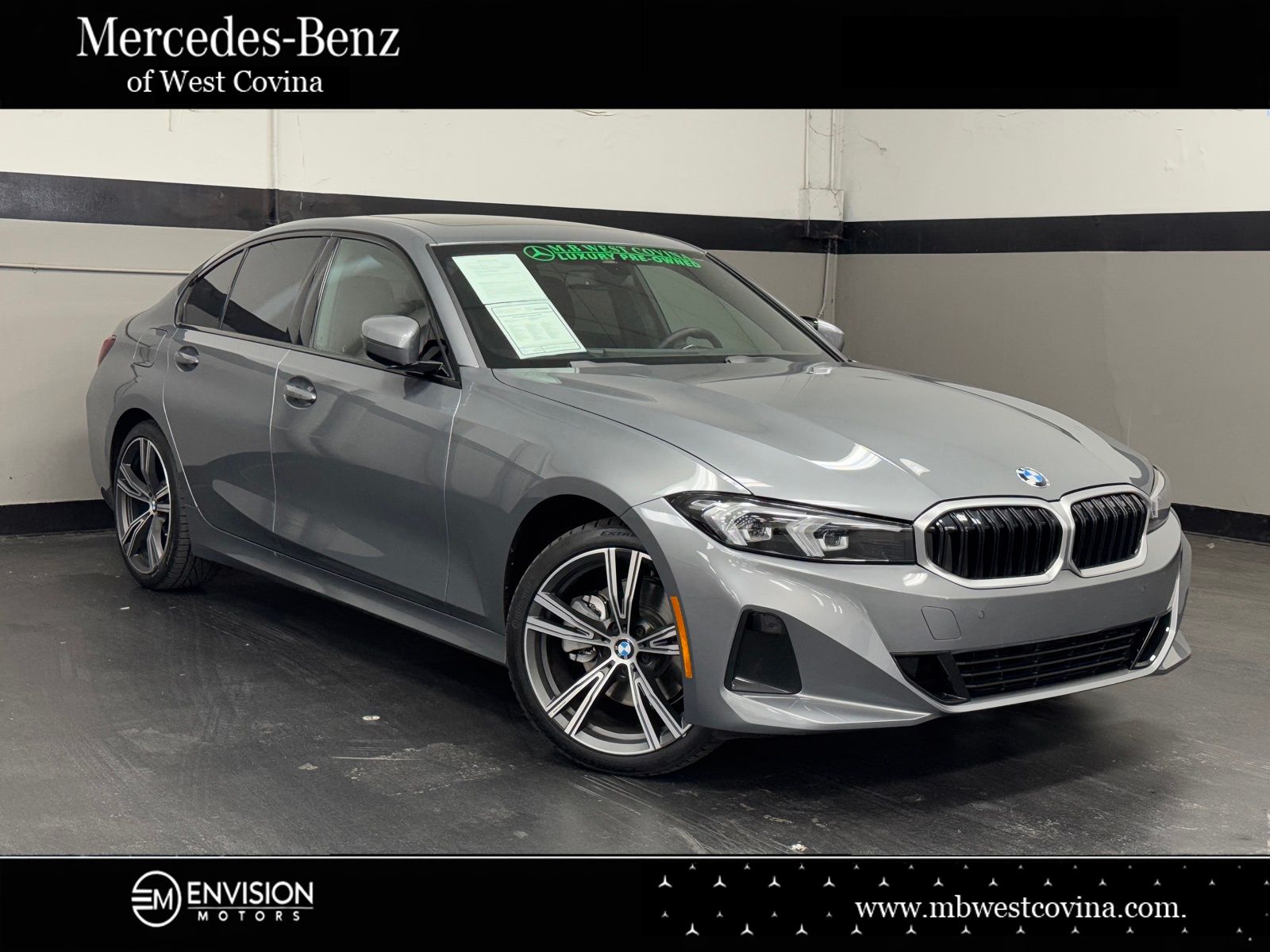 Skyscraper Gray Metallic 2023 BMW 3 Series Sedan Rear-Wheel Drive 8-Speed Automatic