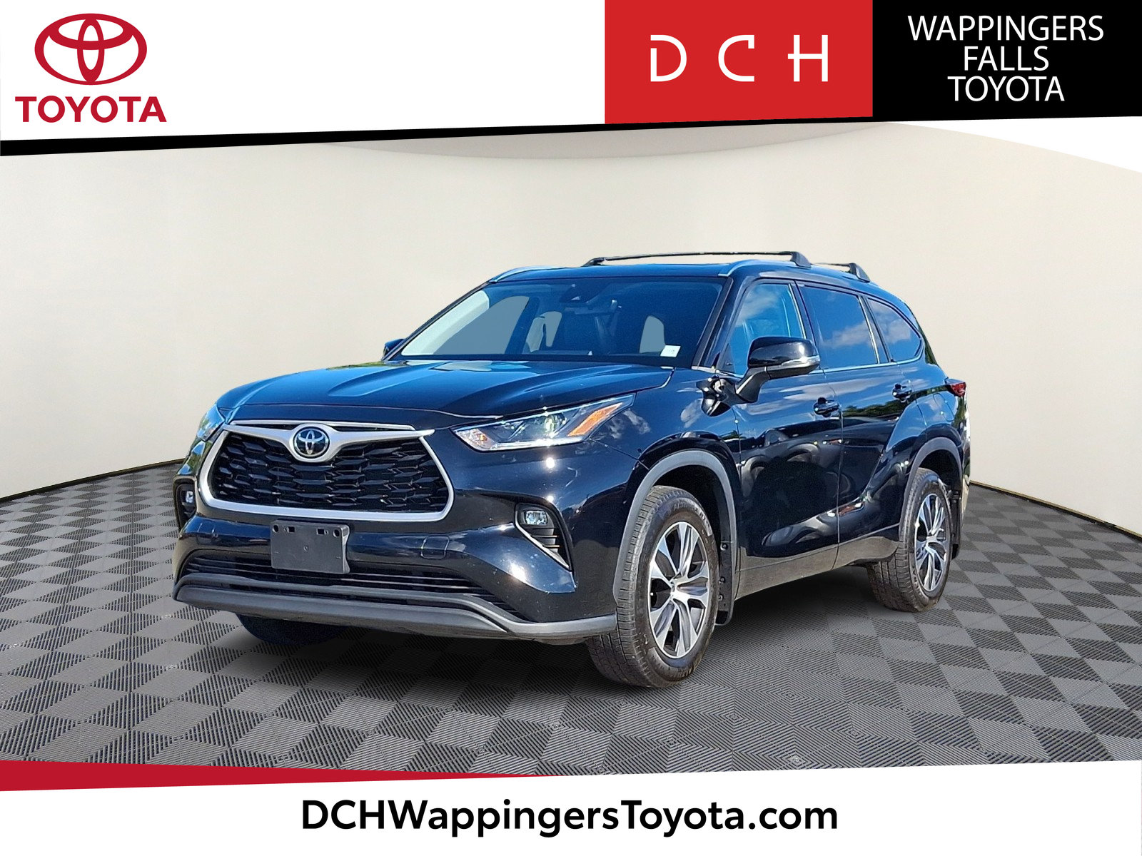 Midnight Black Metallic 2021 Toyota Highlander SUV / Crossover All-Wheel Drive 8-Speed Automatic
