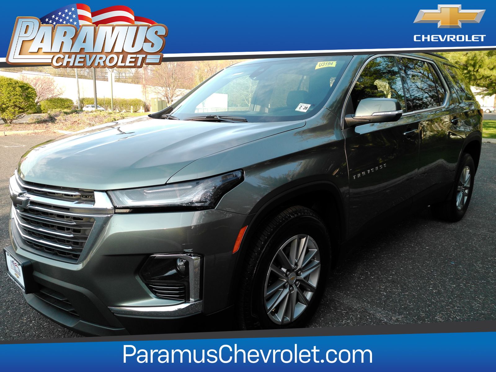 Silver Sage Metallic 2023 Chevrolet Traverse LT Leather AWD SUV / Crossover Four-Wheel Drive 9-Speed Automatic