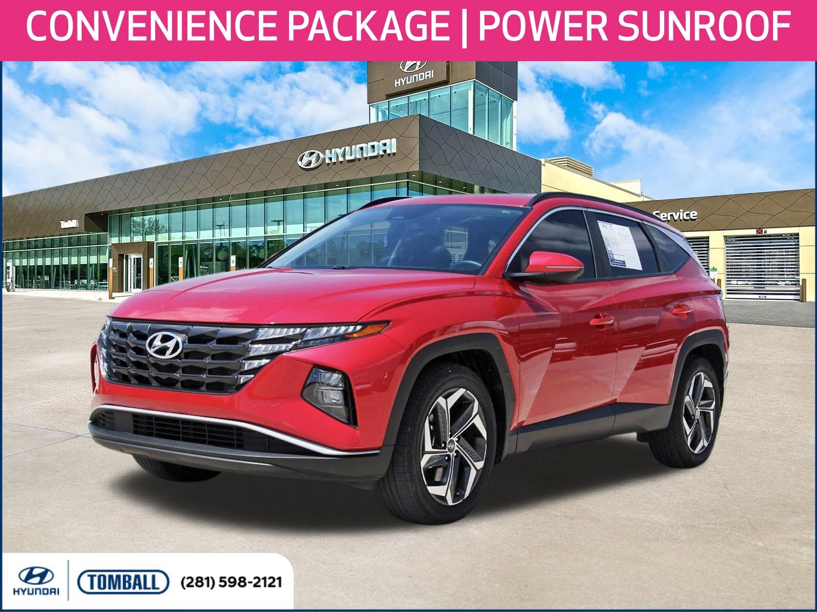 Calypso Red 2023 Hyundai Tucson SUV / Crossover Front-Wheel Drive 8-Speed Automatic