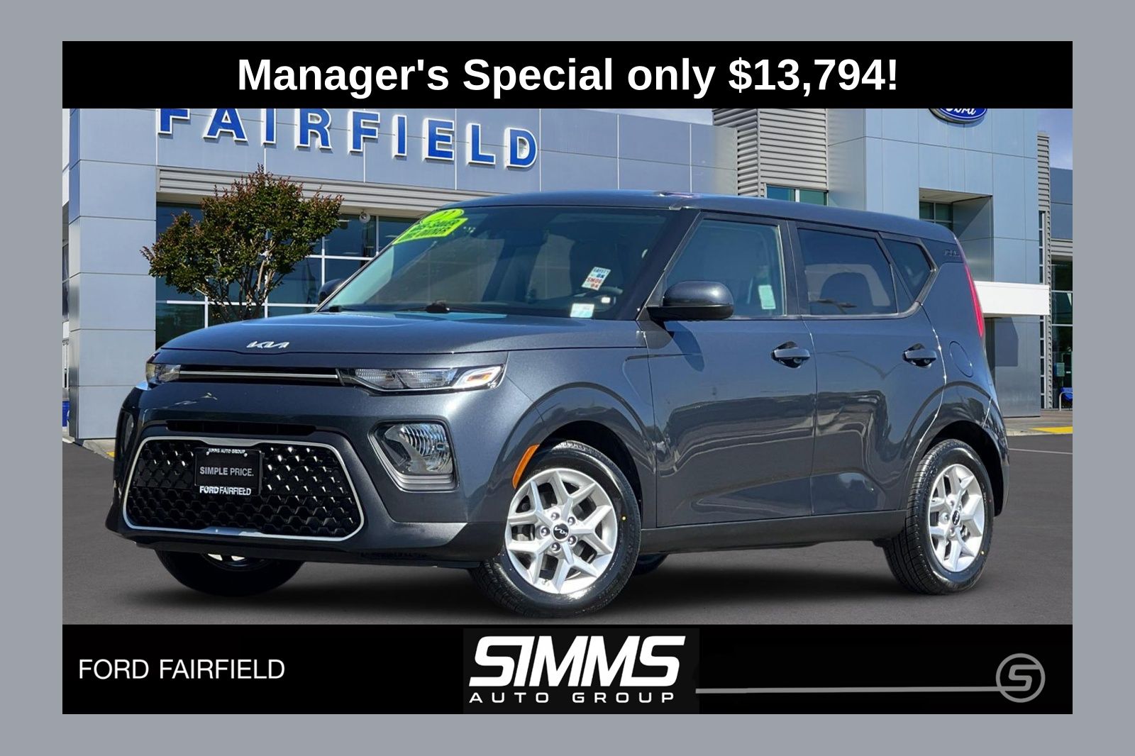 Gravity Gray 2022 Kia Soul LX FWD SUV / Crossover Front-Wheel Drive Continuously Variable Transmission