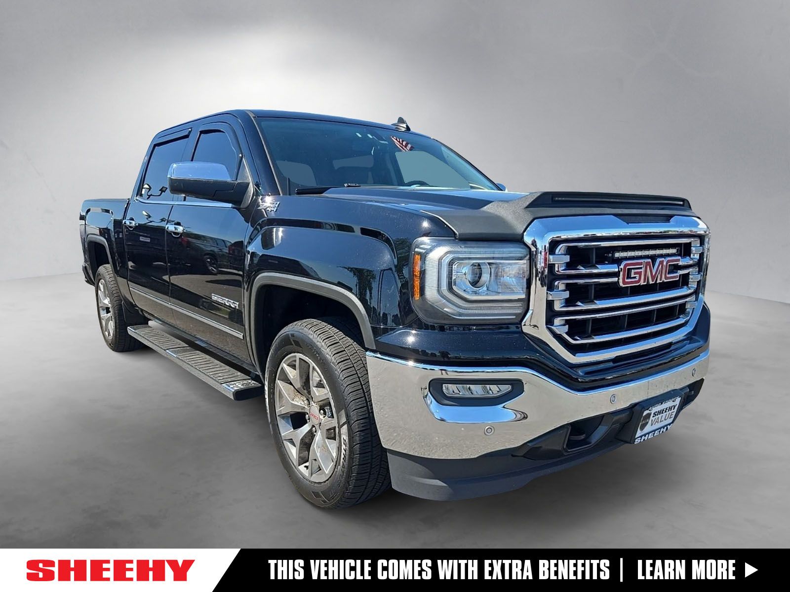 Onyx Black 2018 GMC Sierra 1500 SLT Crew Cab 4WD Pickup Truck Four-Wheel Drive 6-Speed Automatic Overdrive