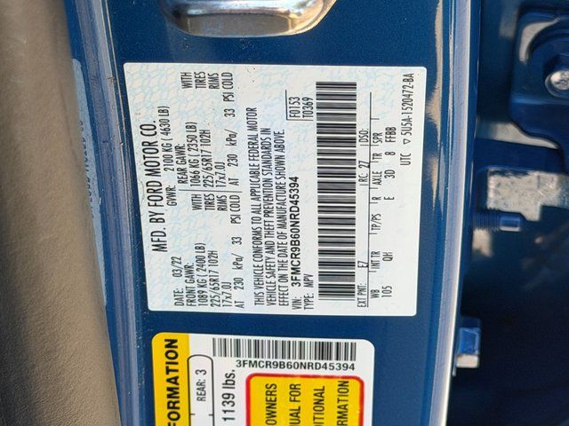 Certified Used 2022 Velocity Blue Metallic Ford Big Bend image 27