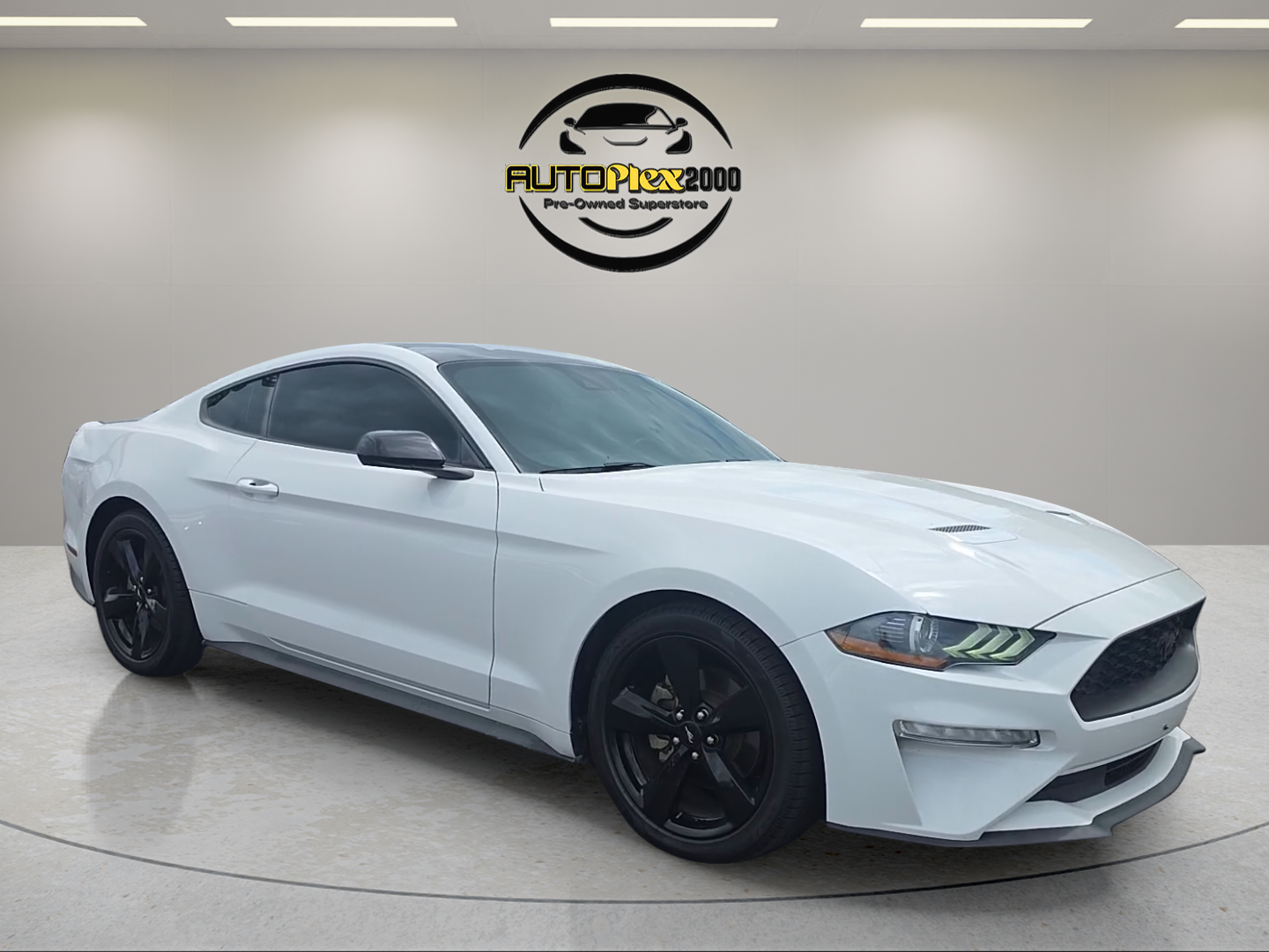Oxford White 2021 Ford Mustang EcoBoost Coupe RWD Coupe Rear-Wheel Drive Automatic