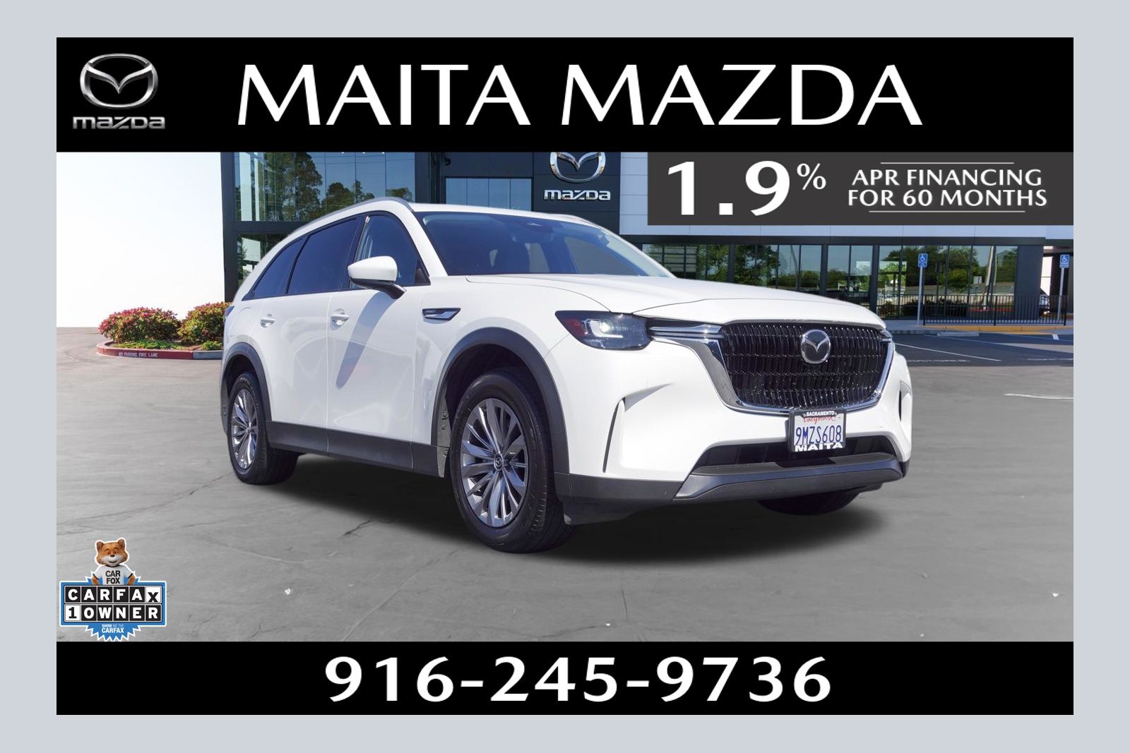 Rhodium White Premium 2024 Mazda CX-90 PHEV Preferred AWD SUV / Crossover All-Wheel Drive 8-Speed Automatic