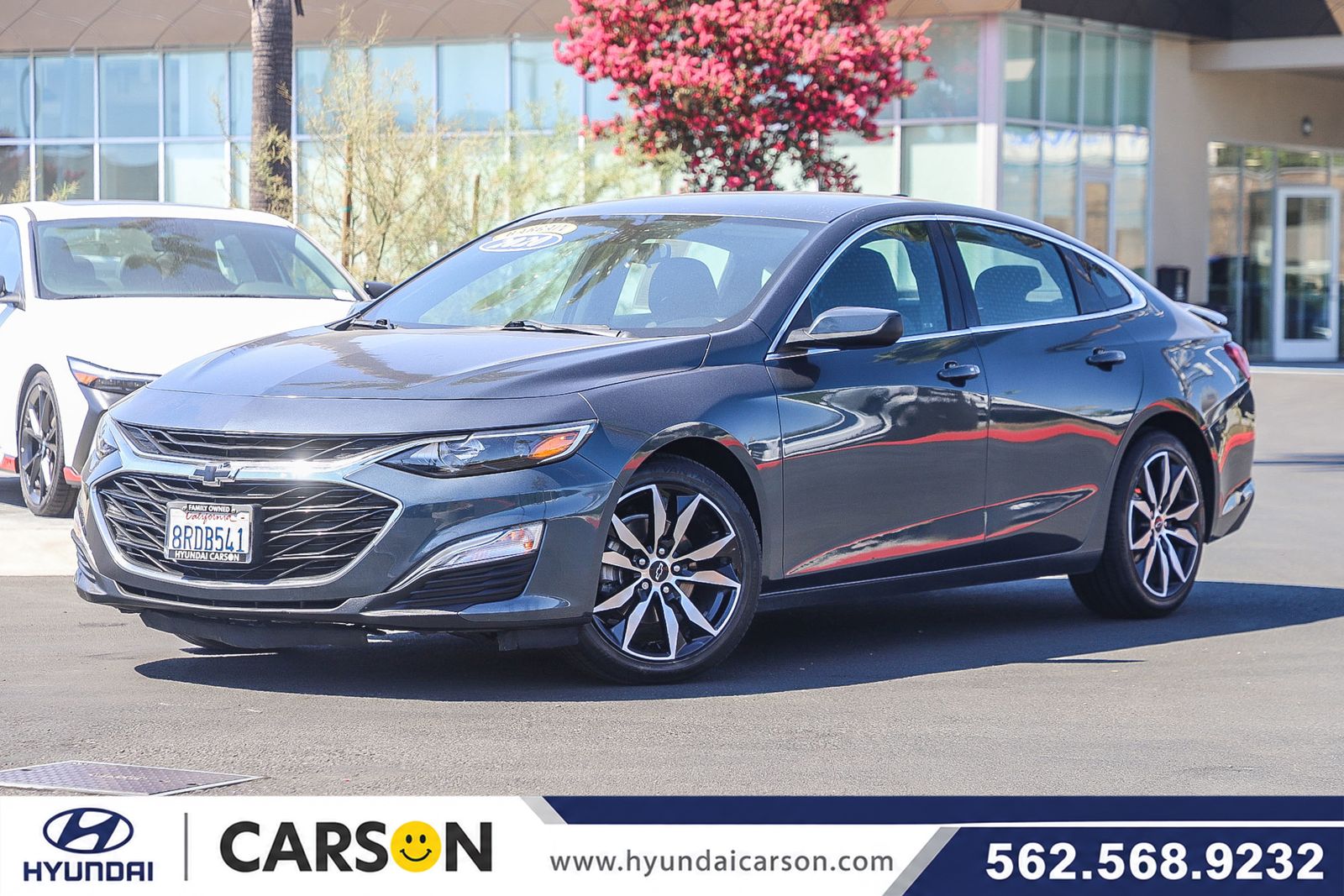Shadow Gray Metallic 2020 Chevrolet Malibu Sedan Front-Wheel Drive Continuously Variable Transmission