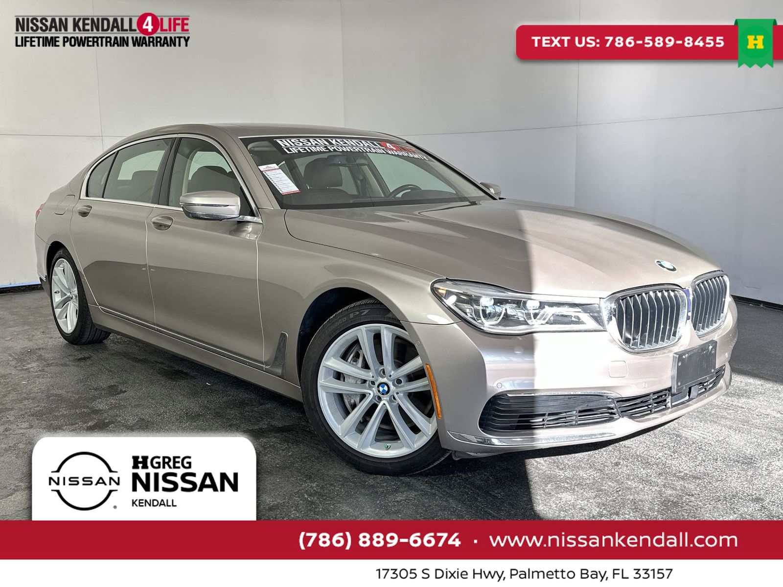 Cashmere Silver Metallic 2019 BMW 7 Series Sedan All-Wheel Drive 8-Speed Automatic