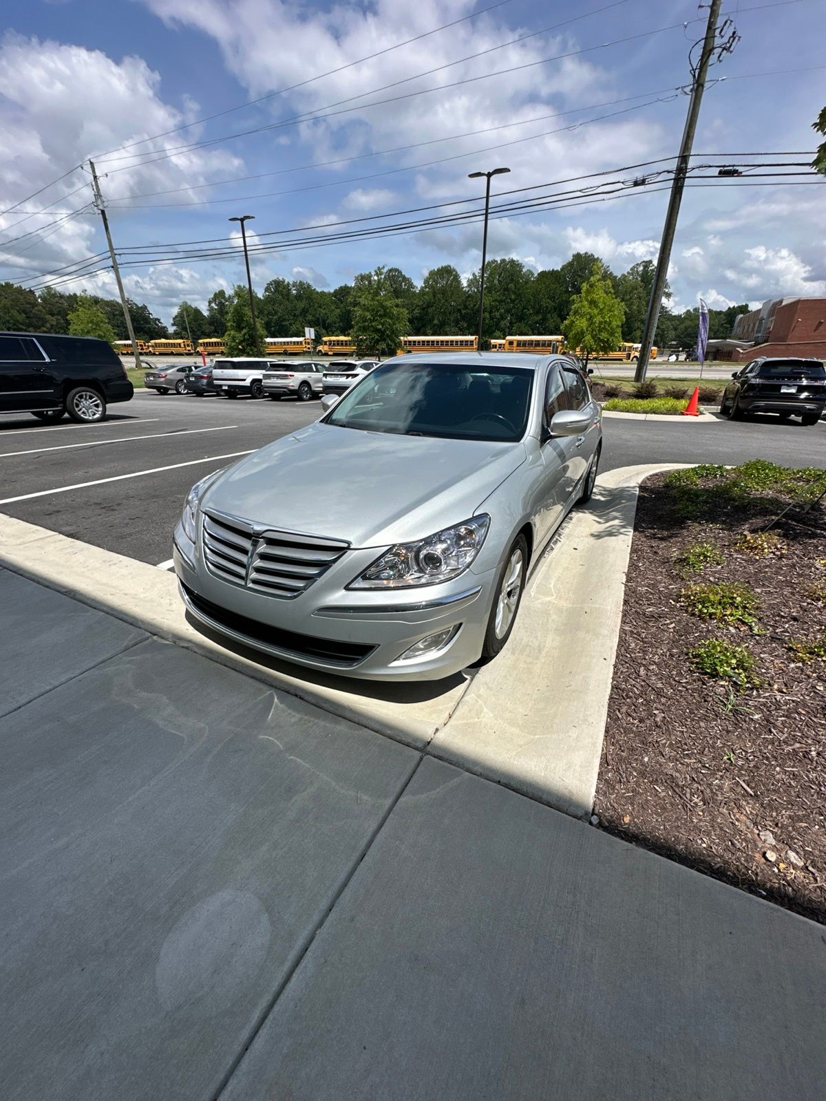 Silver (Platinum Metallic) 2012 Hyundai Genesis Sedan Rear-Wheel Drive 8-Speed Automatic
