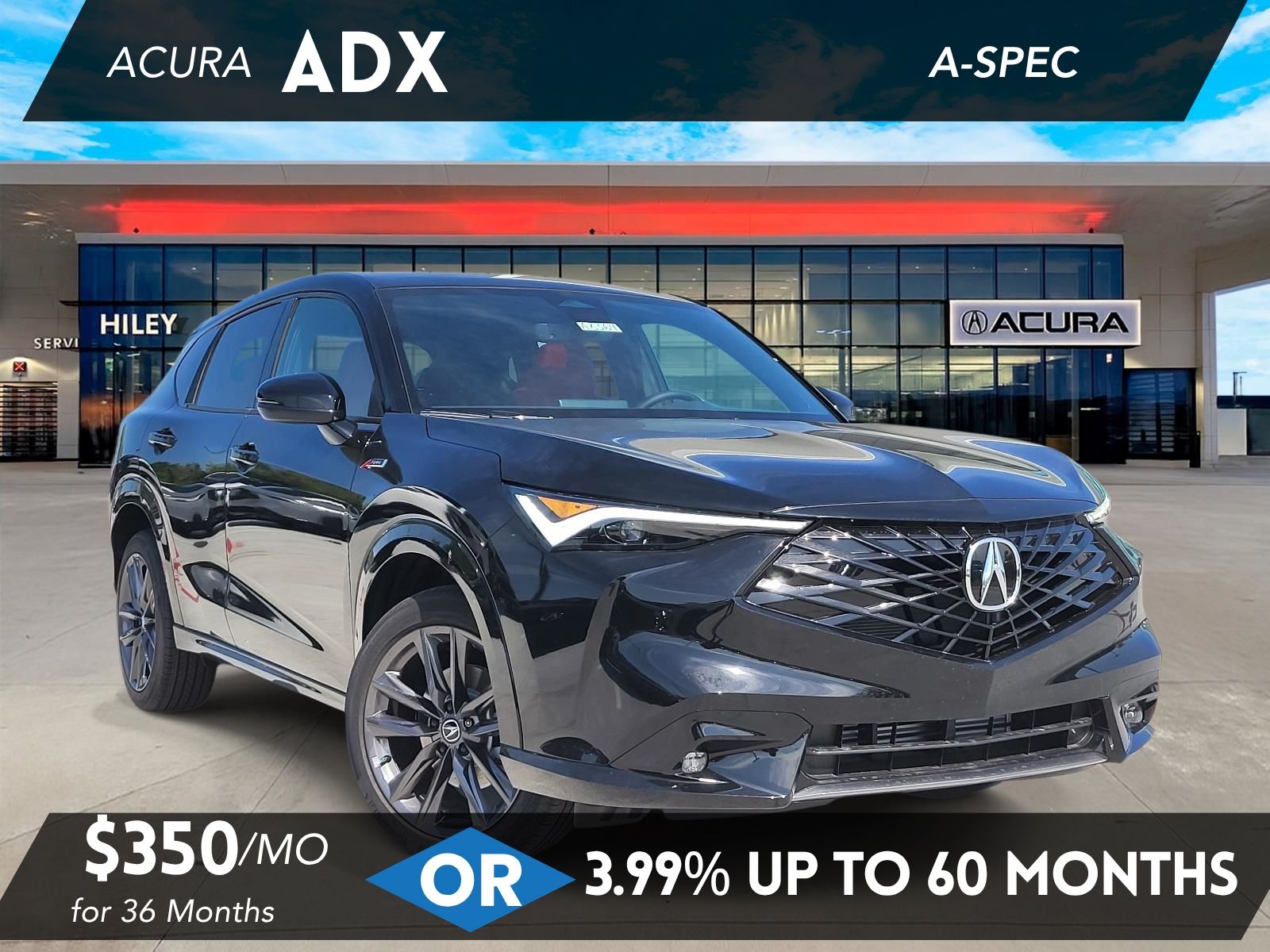 Crystal Black Pearl 2026 Acura ADX SUV / Crossover All-Wheel Drive Continuously Variable Transmission