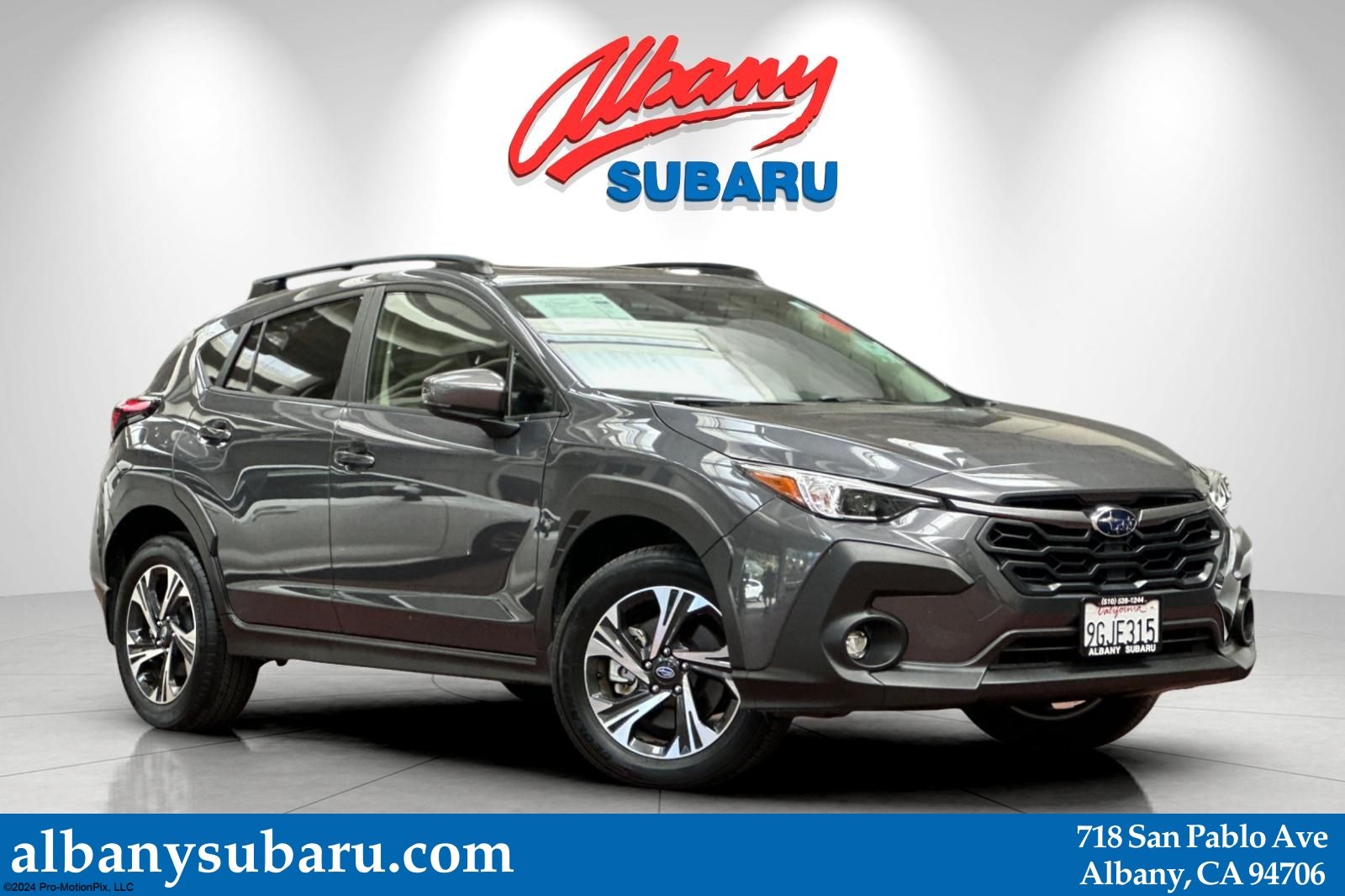 Gray Metallic 2024 Subaru Crosstrek Premium AWD SUV / Crossover All-Wheel Drive Continuously Variable Transmission